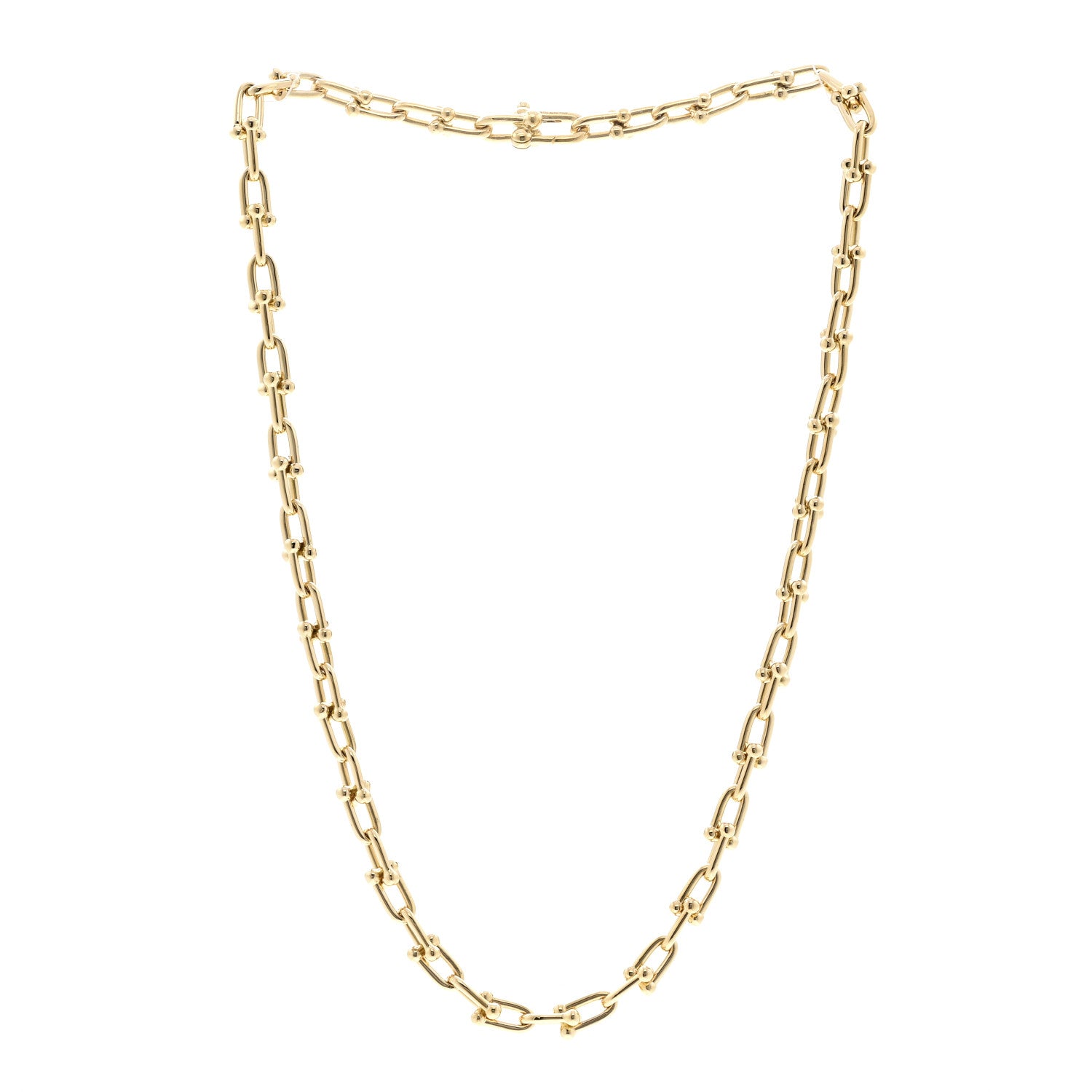 18K Yellow Gold Small HardWear Link Necklace — view 3