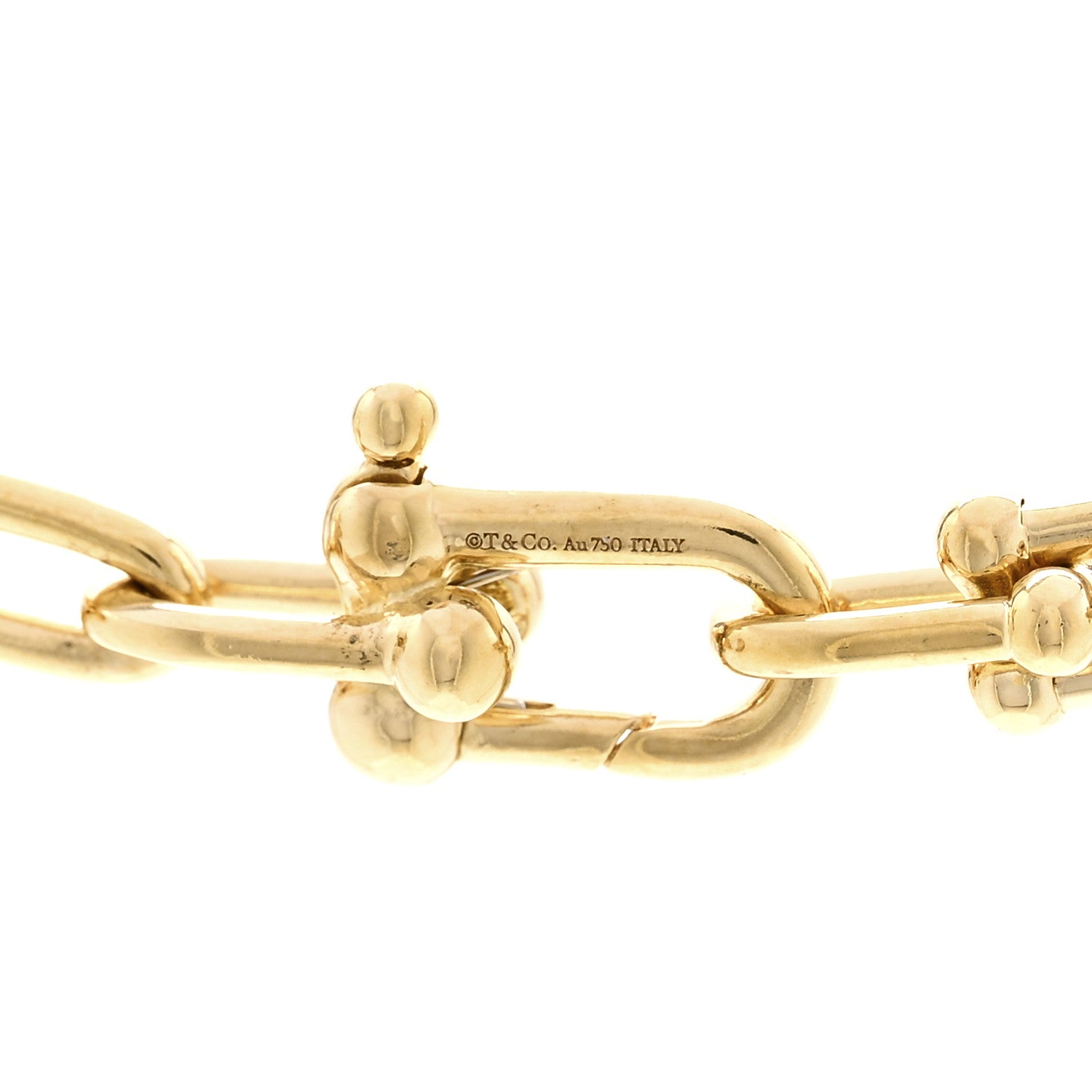 18K Yellow Gold Small HardWear Link Necklace — view 4