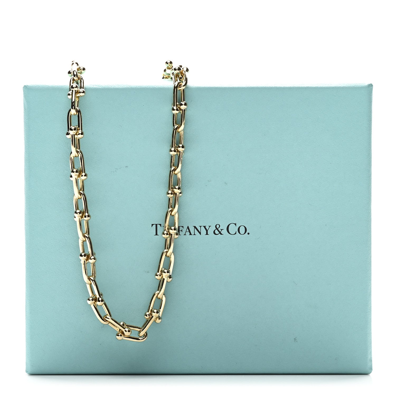 18K Yellow Gold Small HardWear Link Necklace — view 5