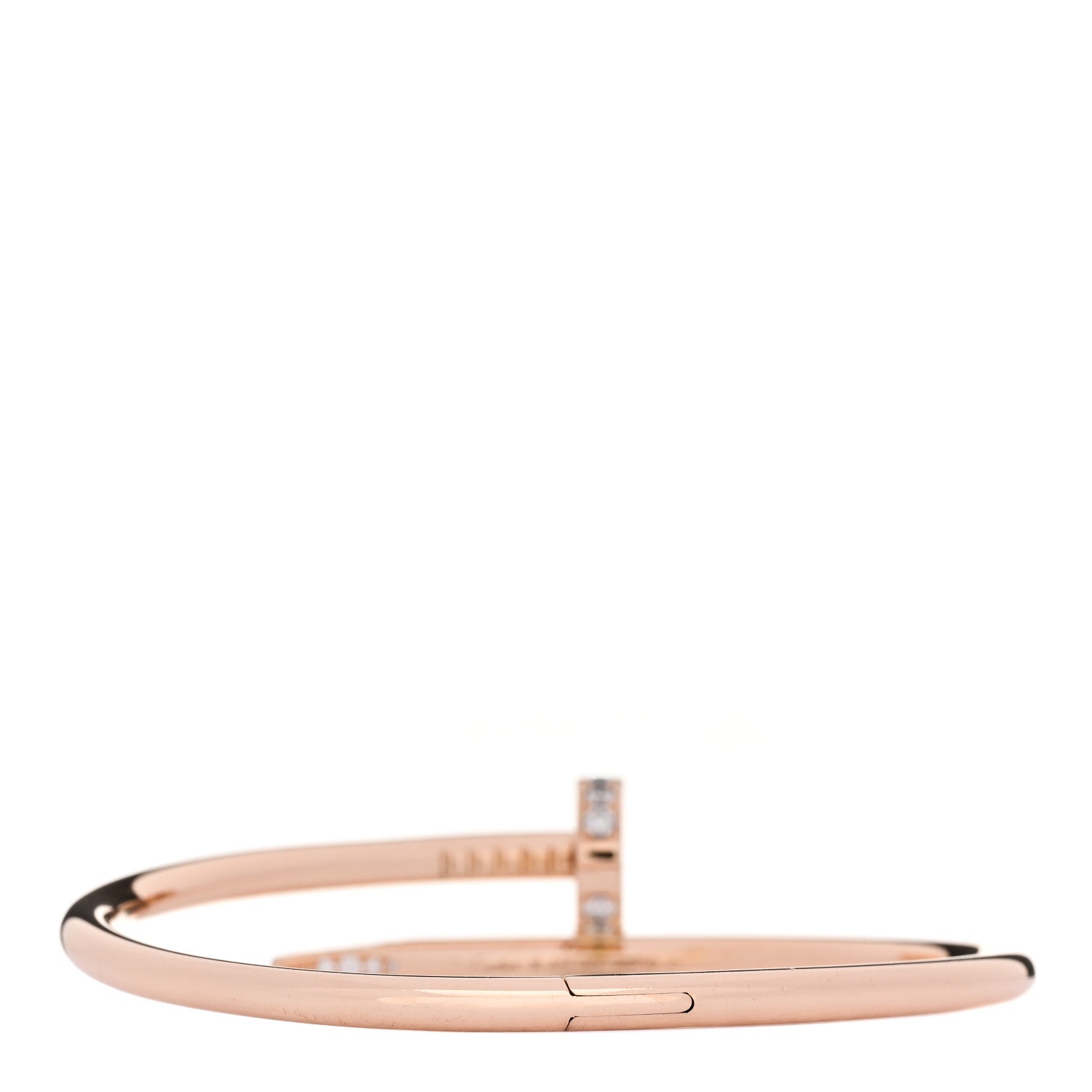18K Pink Gold Diamond Juste Un Clou Bracelet 16 — view 2