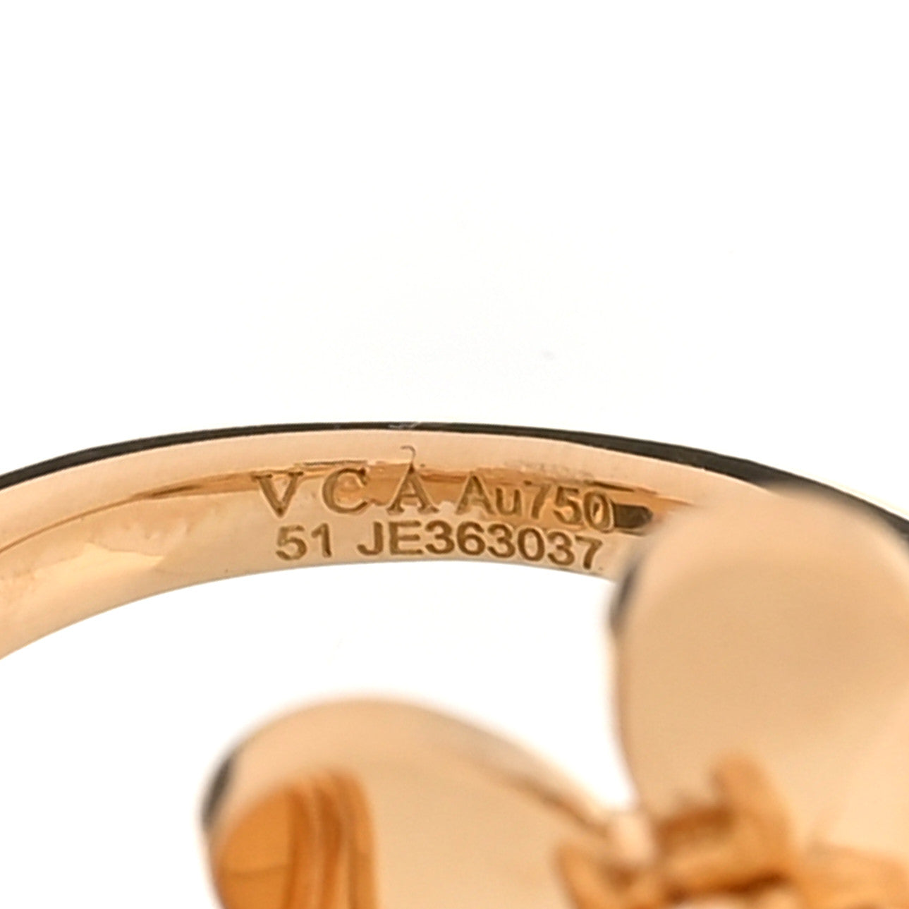 18K Yellow Gold Diamond Frivole Between The Finger Ring 51 5.75 — view 4