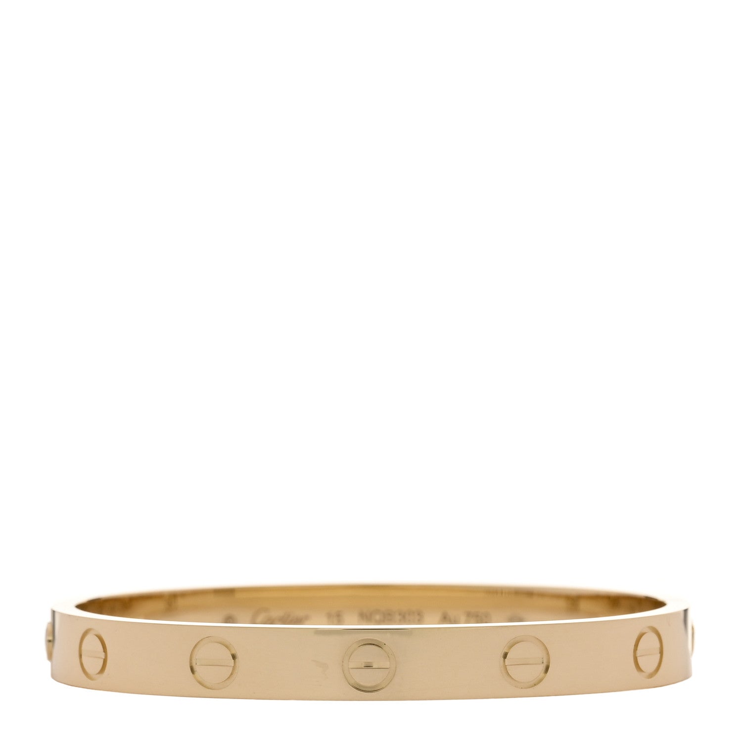 18K Yellow Gold LOVE Bracelet 15