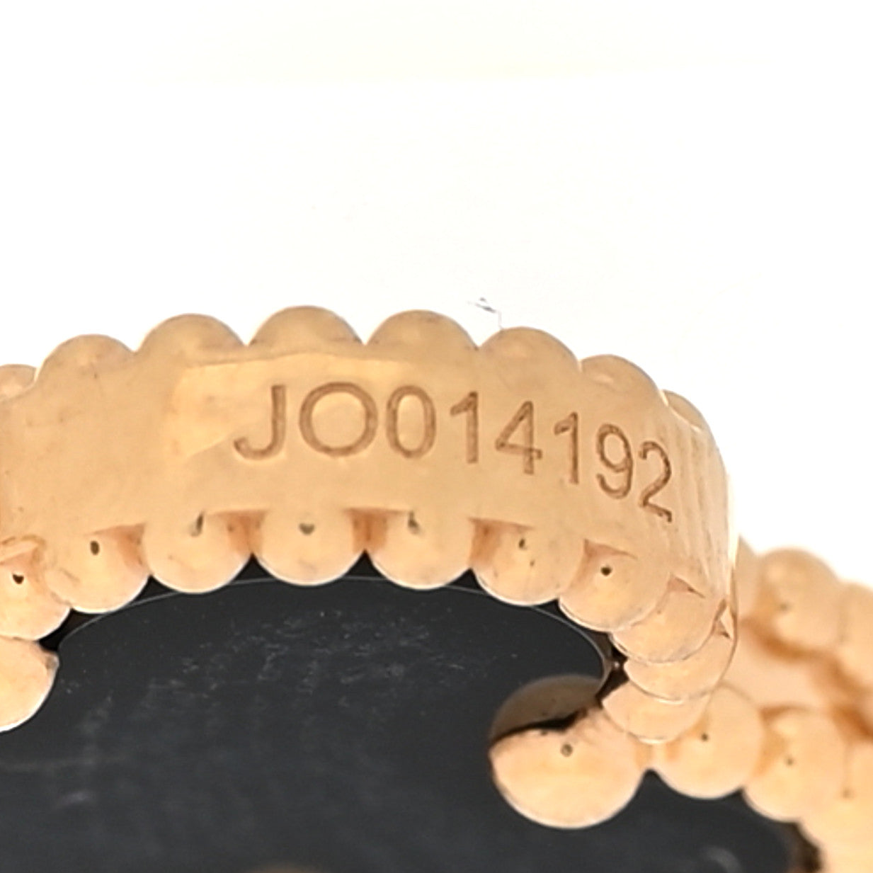 18K Yellow Gold Black Onyx 5 Motifs Vintage Alhambra Bracelet — view 5