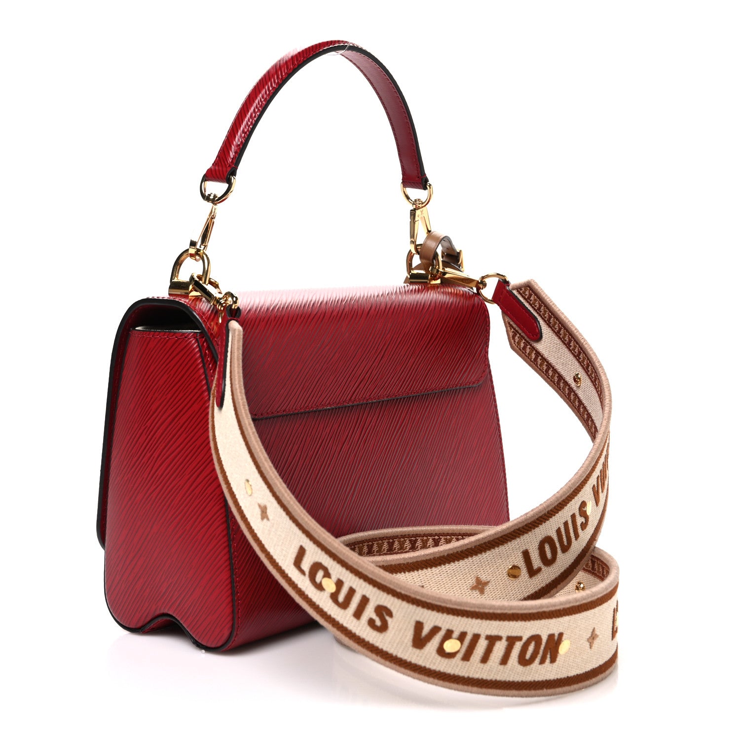 Epi Twist Shoulder Bag MM Rouge — view 3