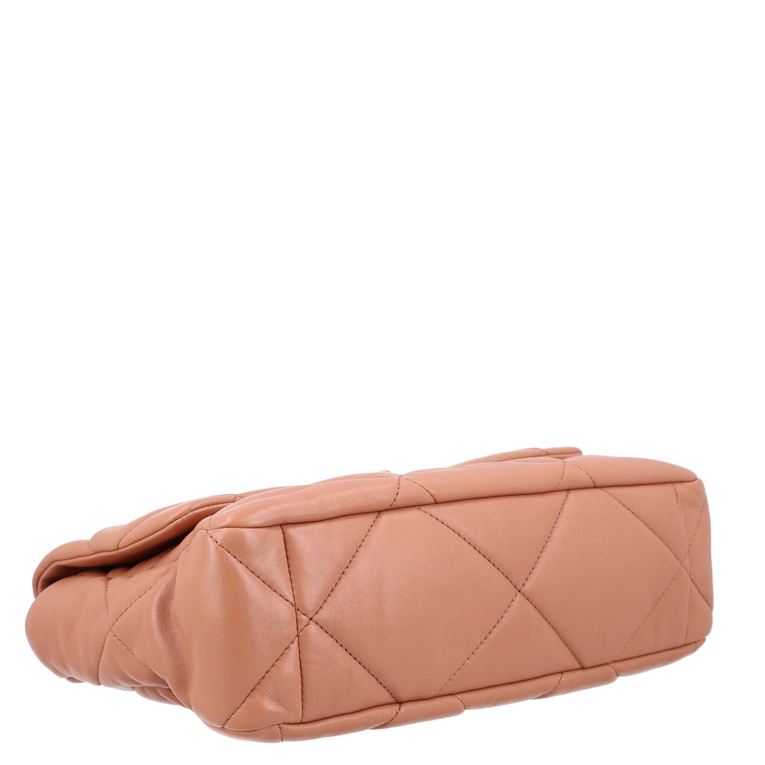 Lambskin Quilted Large Chanel 19 Flap Brown — view 4