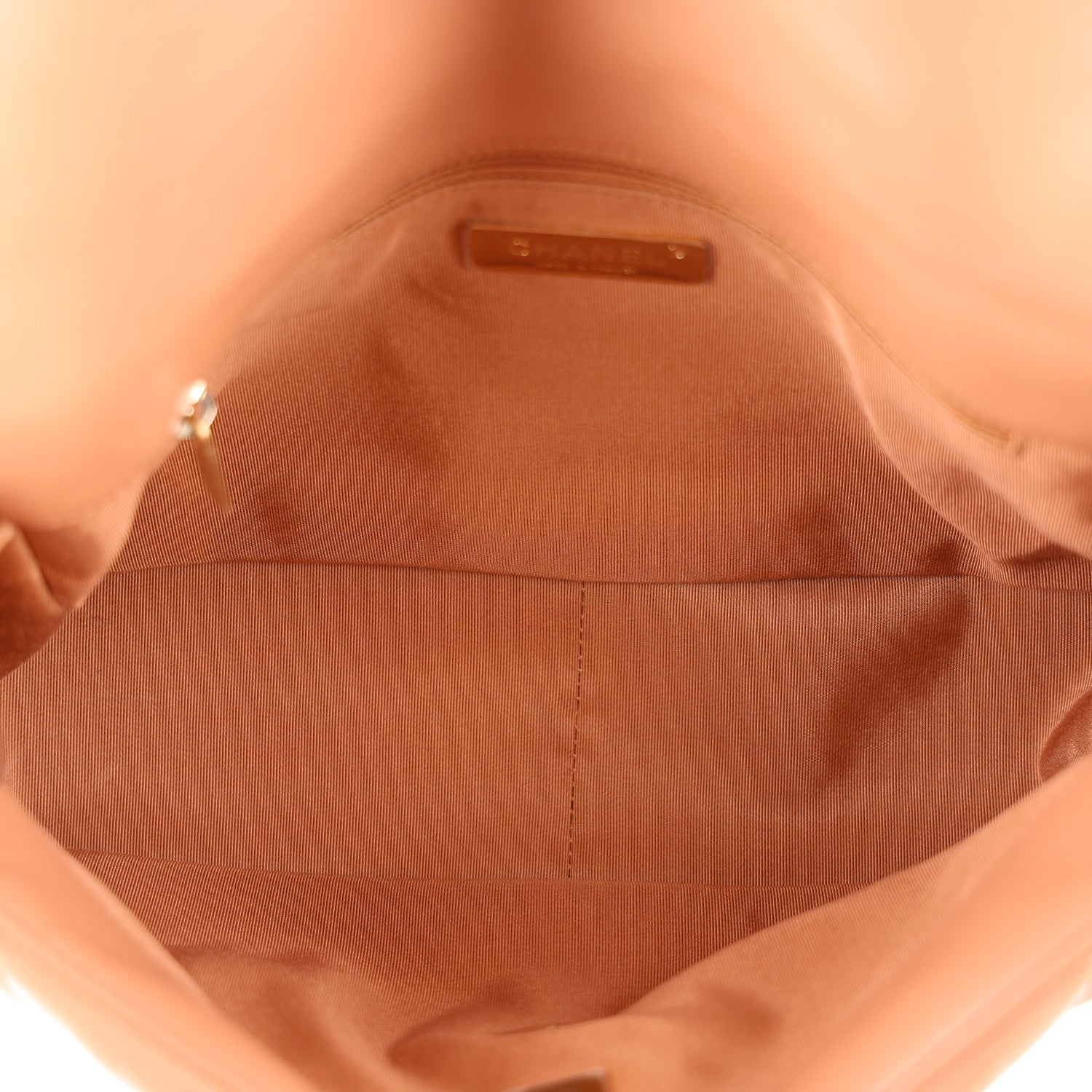 Lambskin Quilted Large Chanel 19 Flap Brown — view 5