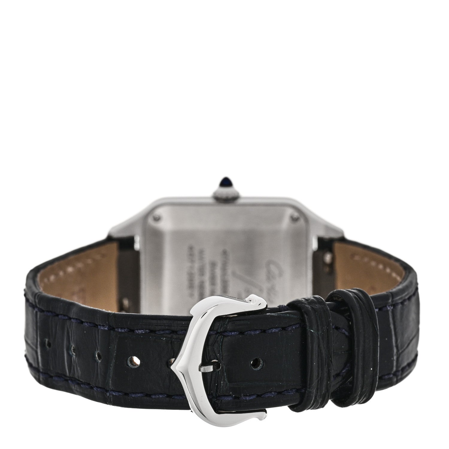 Stainless Steel Alligator 27.5mm Santos Dumont Quartz Watch — view 3