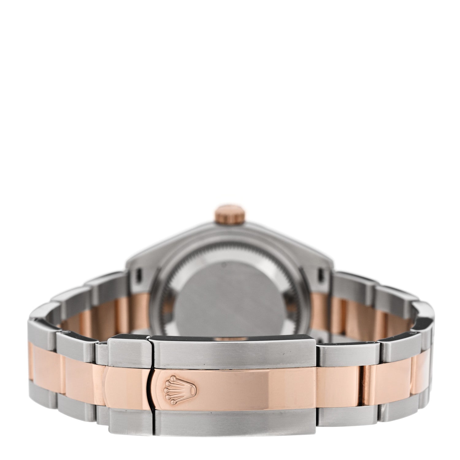 Stainless Steel 18K Everose Gold 28mm Oyster Perpetual Datejust Watch Chocolate Roman 279171 — view 3