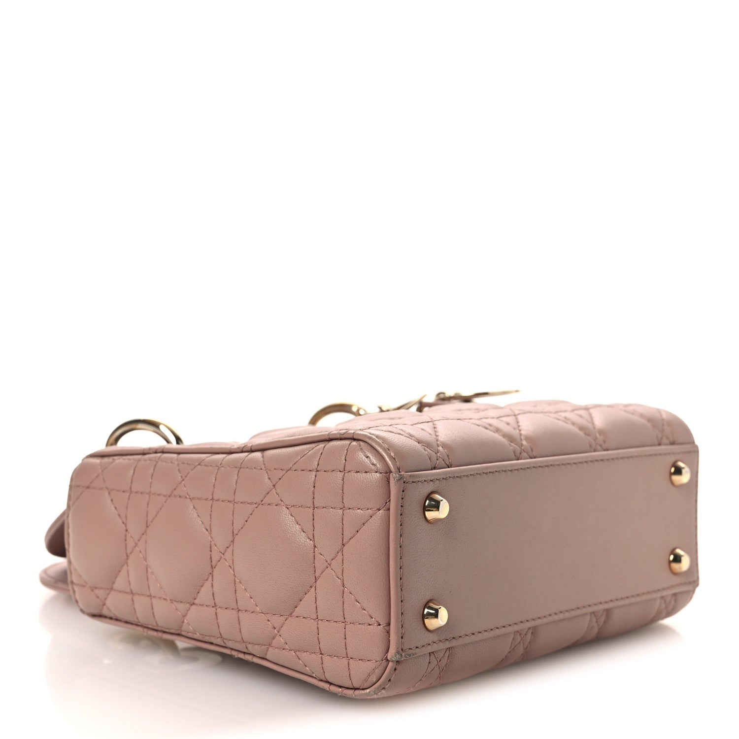 Lambskin Cannage Mini Lady Dior Blush — view 4