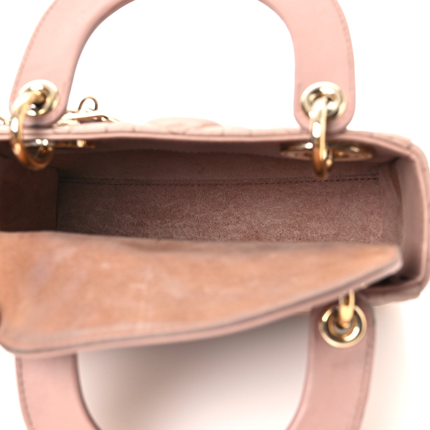 Lambskin Cannage Mini Lady Dior Blush — view 5