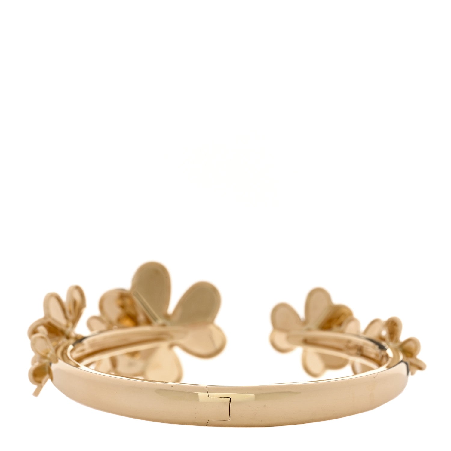 18K Yellow Gold Diamond Small Frivole 7 Flowers Bracelet S — view 2