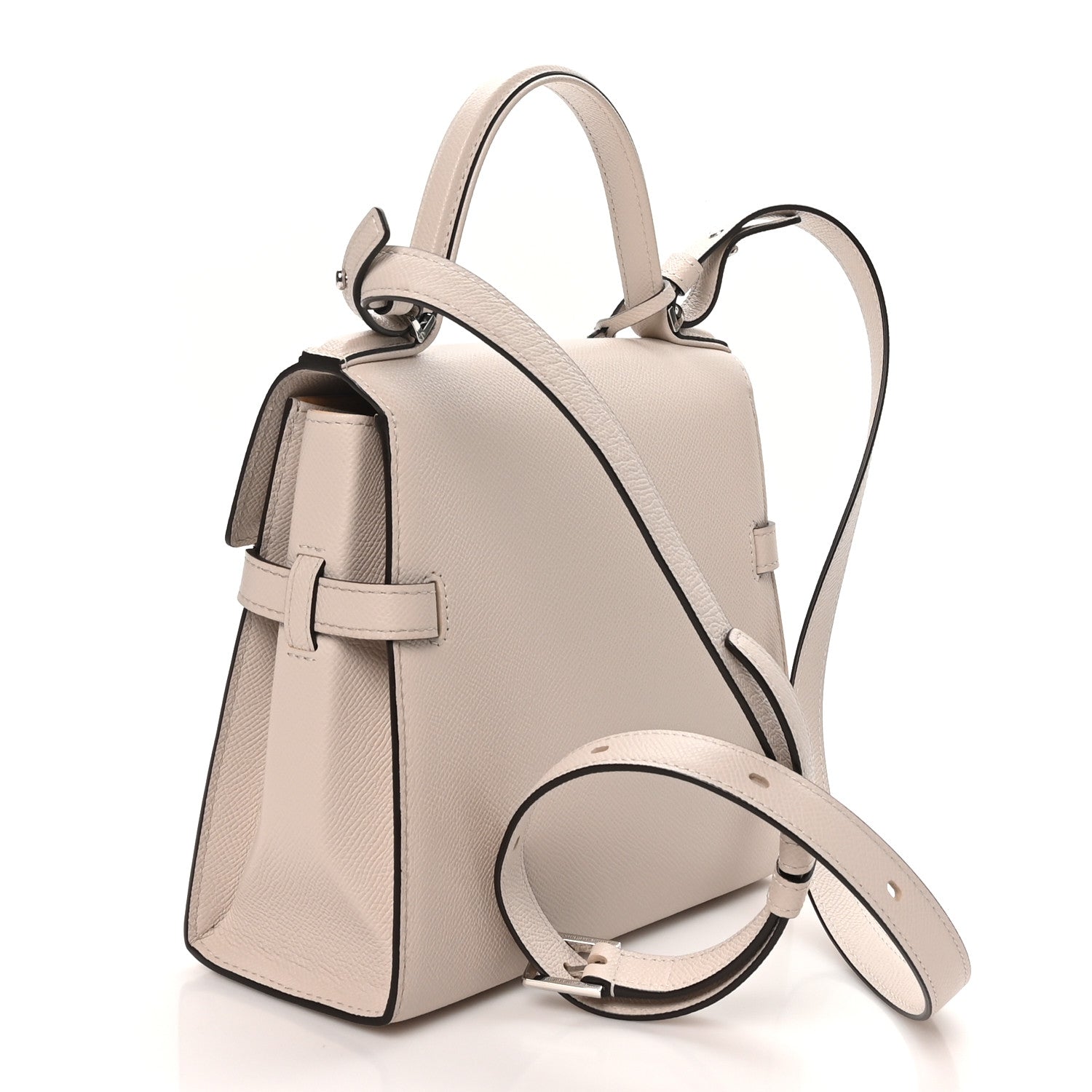 Alpina Calfskin Mini Tempete Satchel Griege — view 3