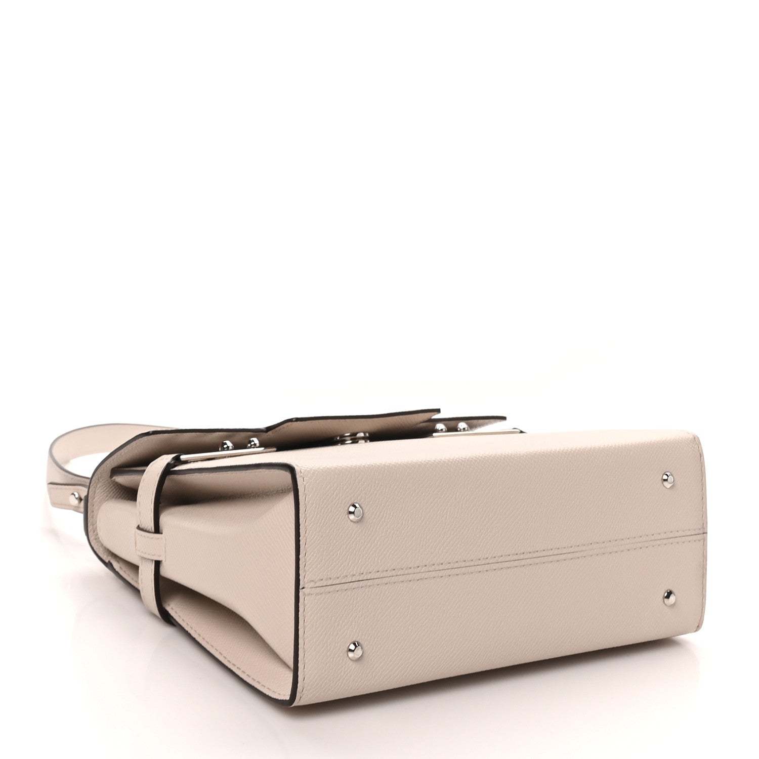 Alpina Calfskin Mini Tempete Satchel Griege — view 4