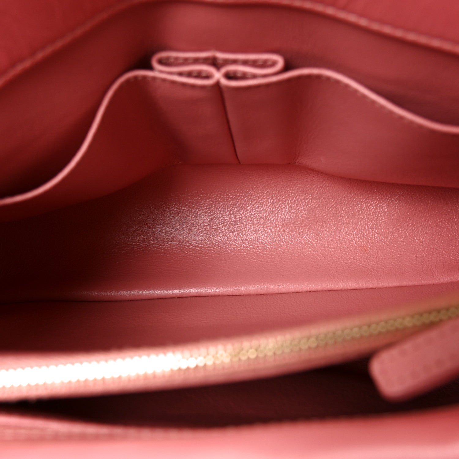 Calfskin Lizard Chevron Quilted Small Coco Handle Flap Pink — view 4