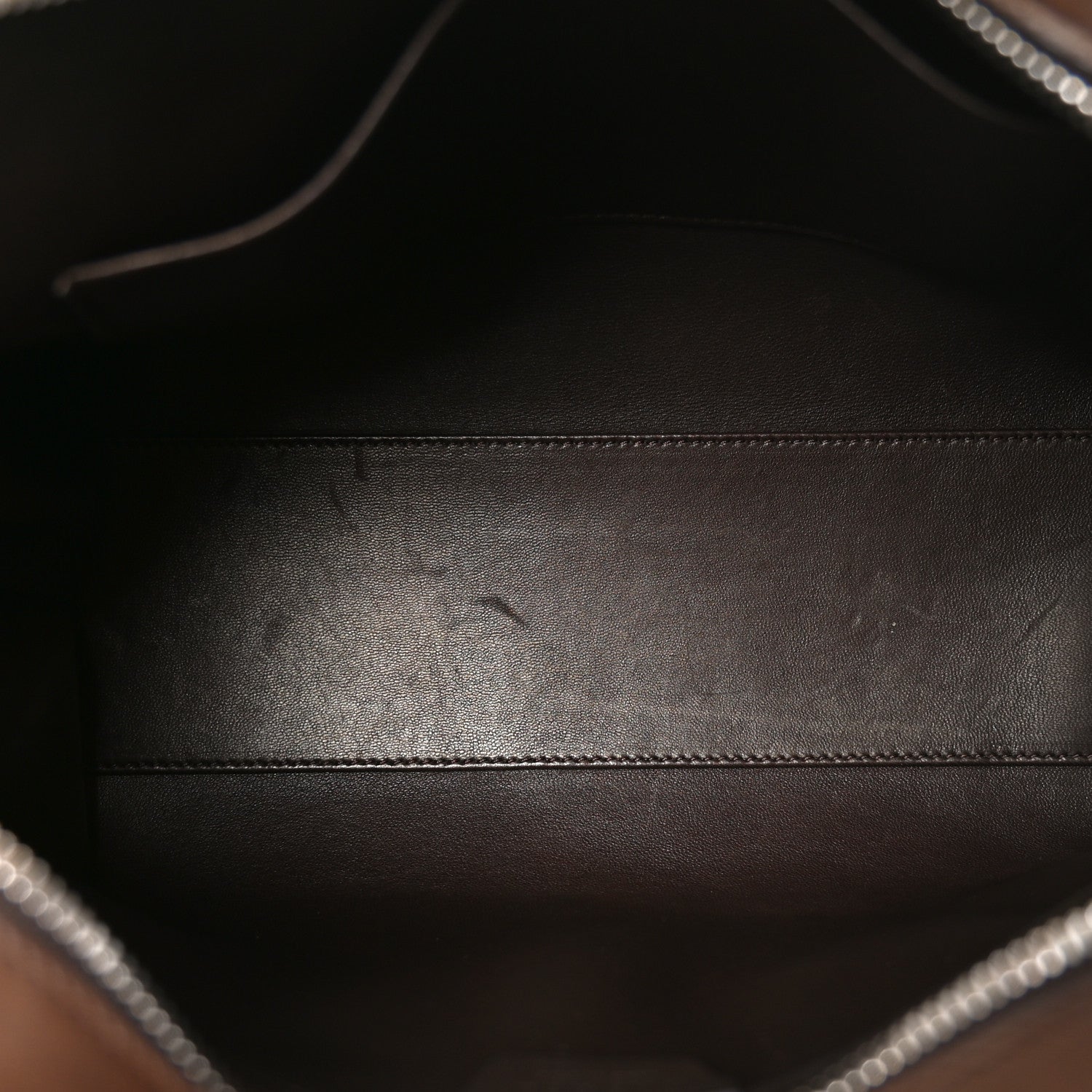 Polished Saddle Calfskin Agnes 12 Deep Brown — view 5