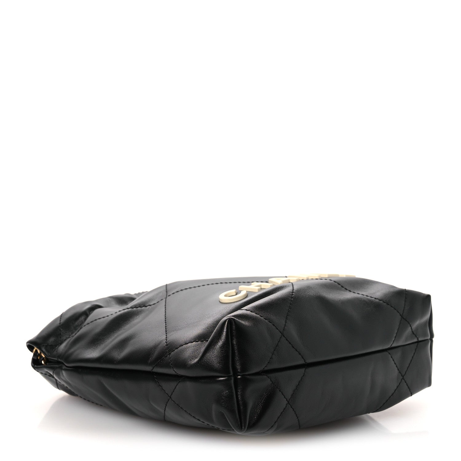 Shiny Calfskin Quilted Mini Chanel 22 Black White — view 4