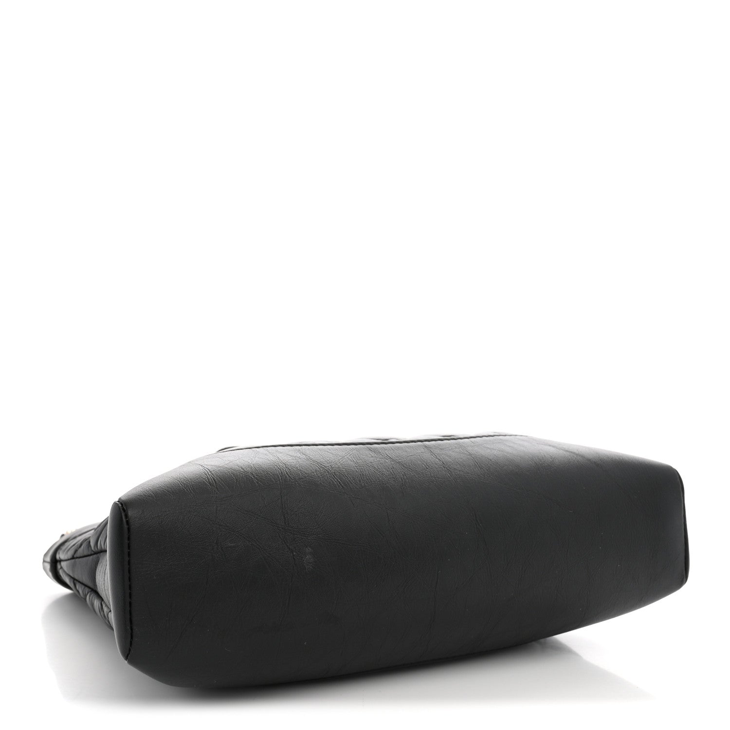 Aged Calfskin Quilted Mini 31 Shopping Bag Black — view 4