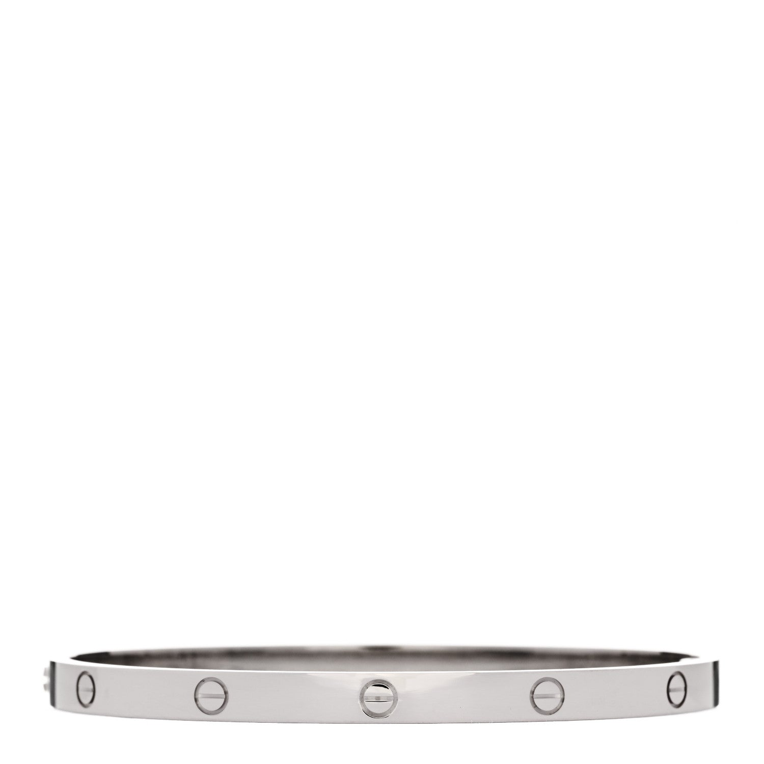 18K White Gold LOVE Single Screw Bracelet 19 — view 2