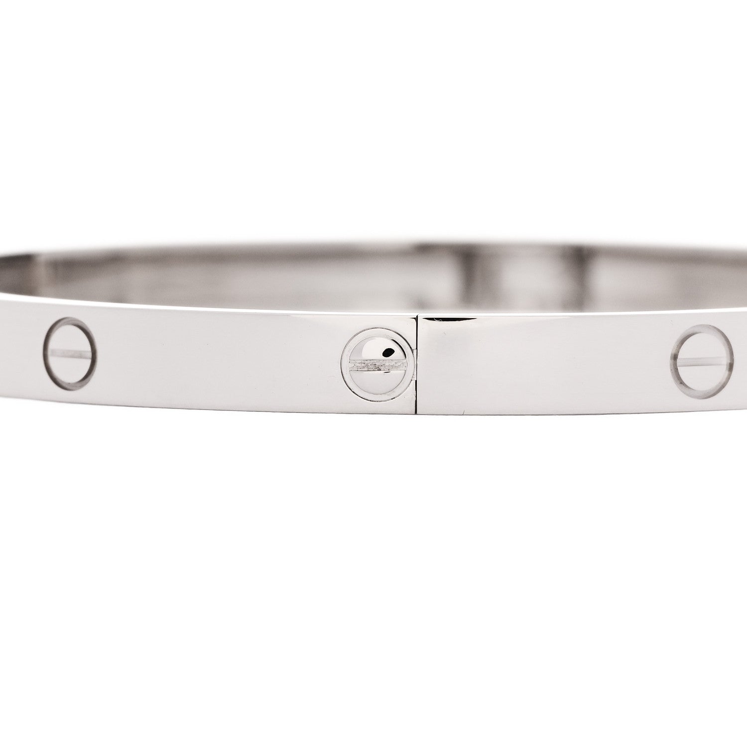 18K White Gold LOVE Single Screw Bracelet 19 — view 4