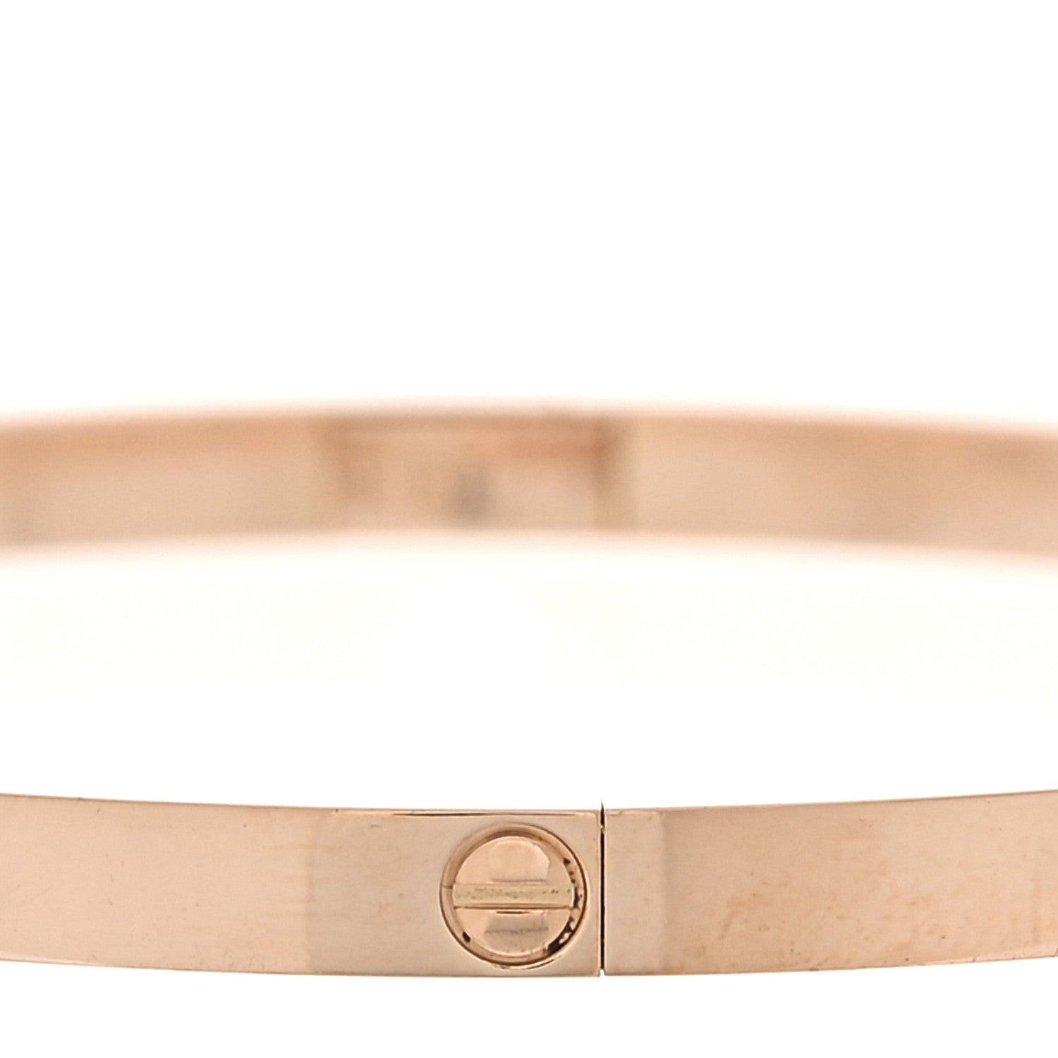 18K Pink Gold 6 Diamond Small LOVE Bracelet 19 — view 4