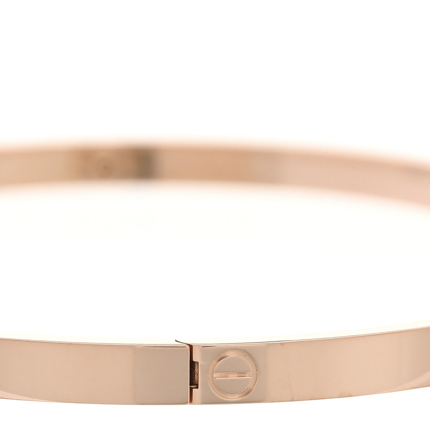 18K Pink Gold 6 Diamond Small LOVE Bracelet 19 — view 5