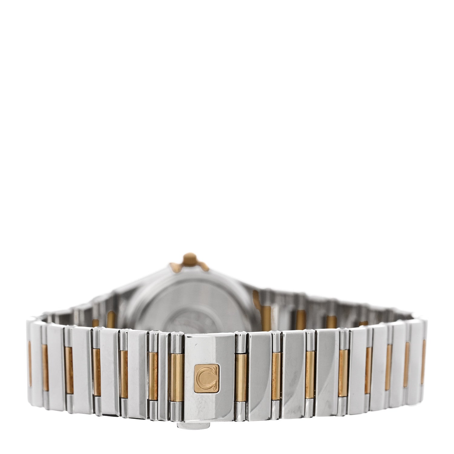 Stainless Steel 18K Yellow Gold Diamond Bezel Mother of Pearl 25.5mm Constellation My Choice Quartz Watch 1376.71.00 — view 3