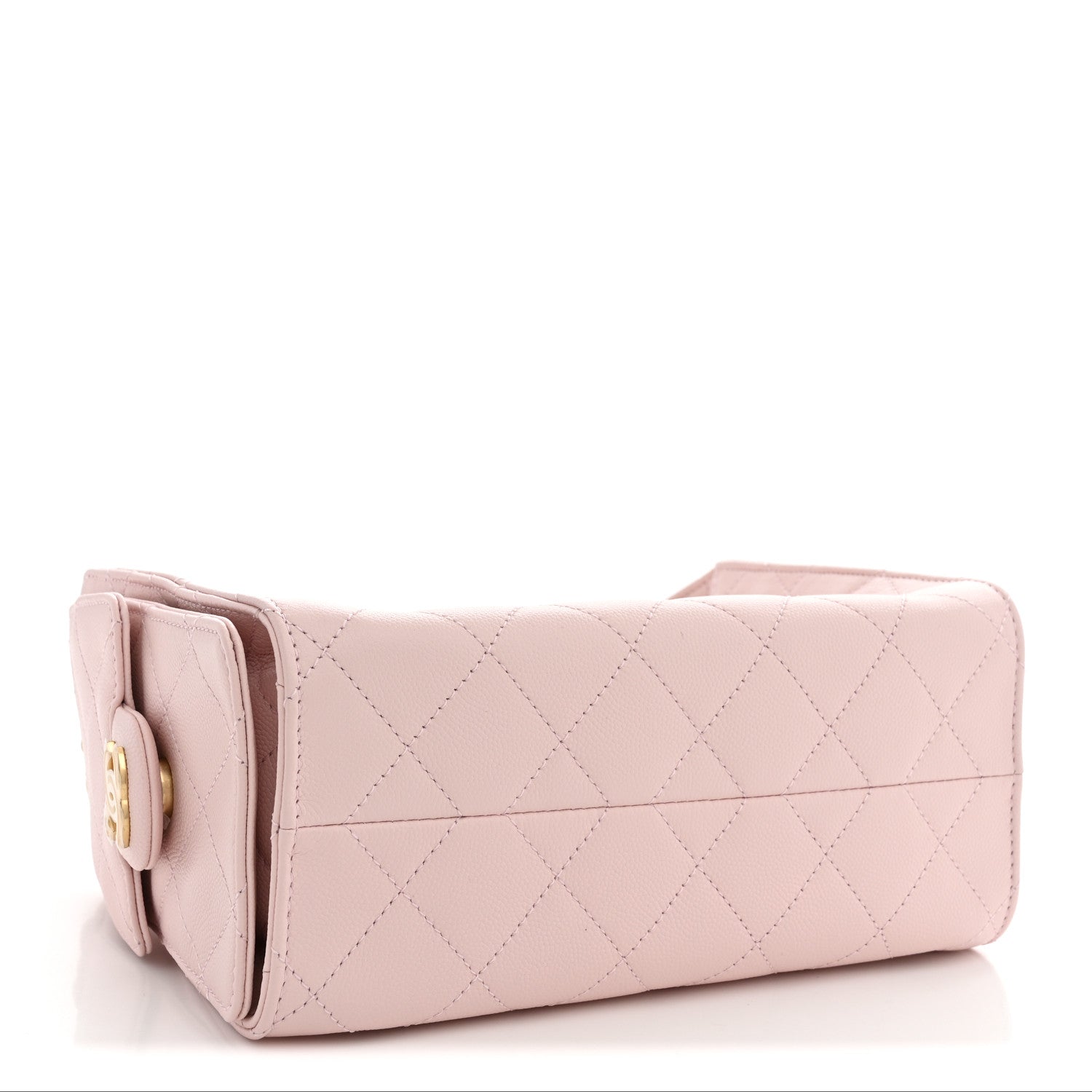 Caviar Quilted Mini Chanel 25 Handbag Light Pink — view 4