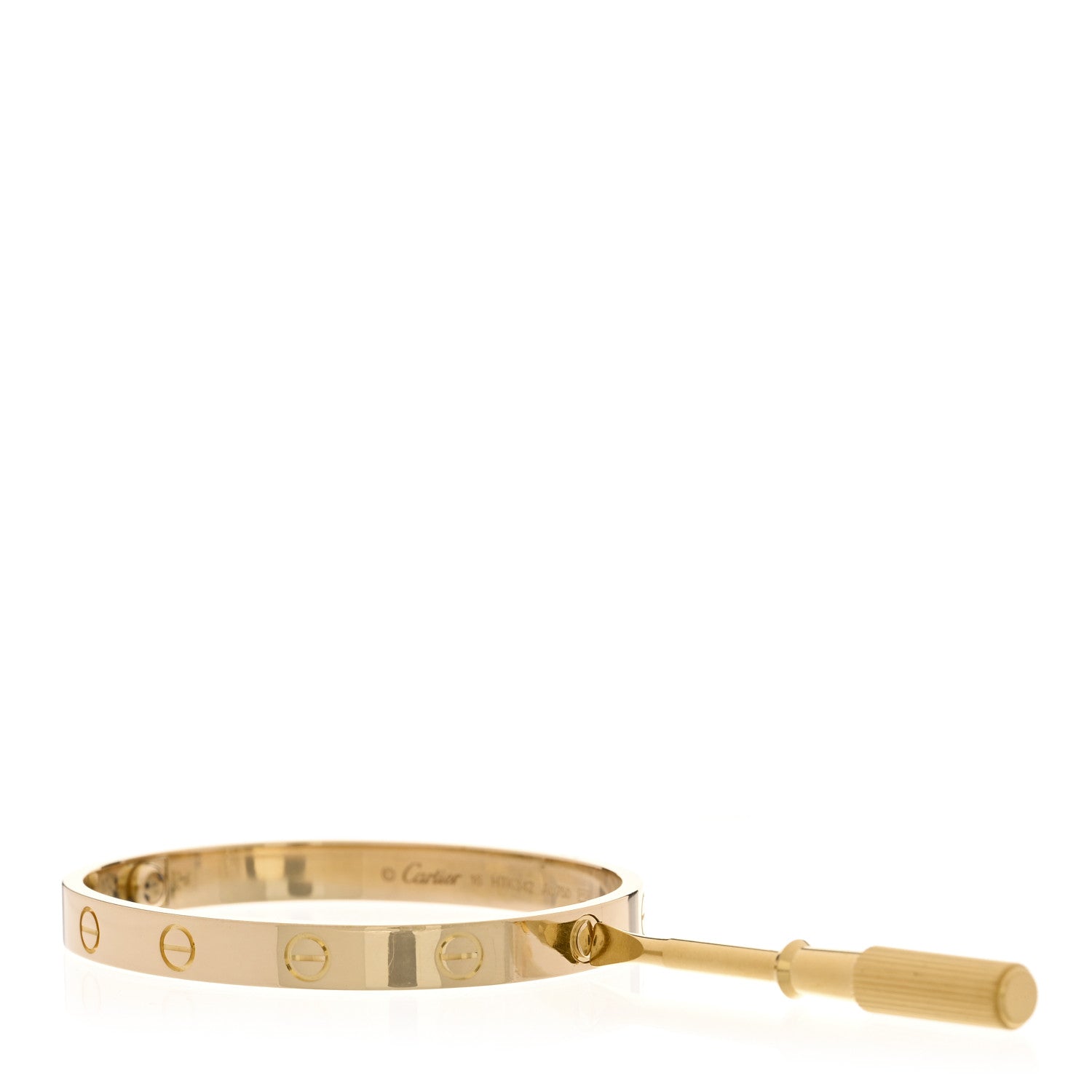 18K Yellow Gold LOVE Bracelet 16 — view 3