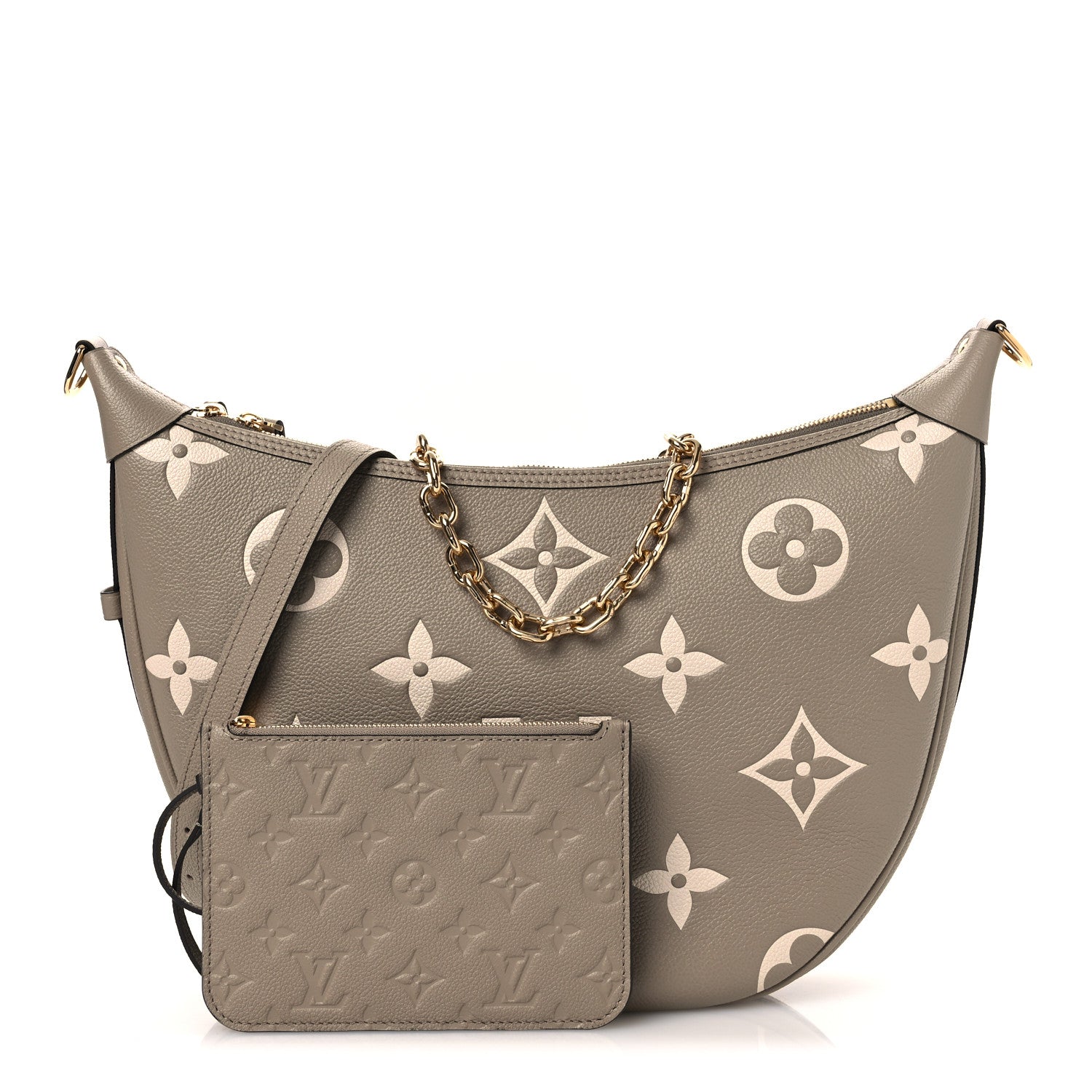 Empreinte Monogram Giant Loop Hobo Dove Gray Cream — view 3