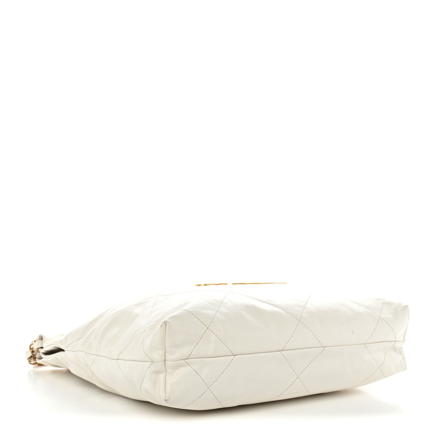 Shiny Calfskin Quilted Small Chanel 22 White — view 5