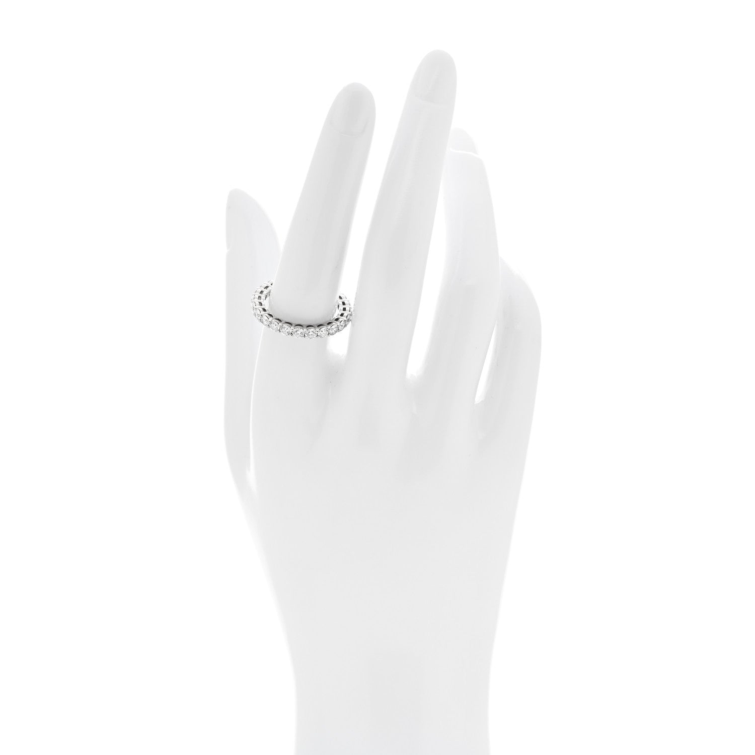Platinum Diamond 3mm Forever Eternity Band Ring 56 7.5 — view 2