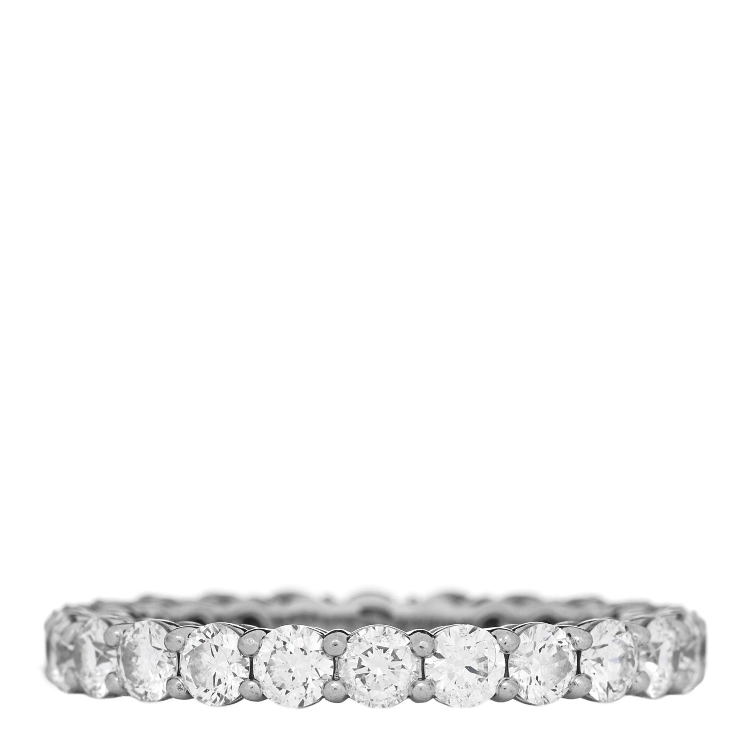 Platinum Diamond 3mm Forever Eternity Band Ring 56 7.5 — view 3