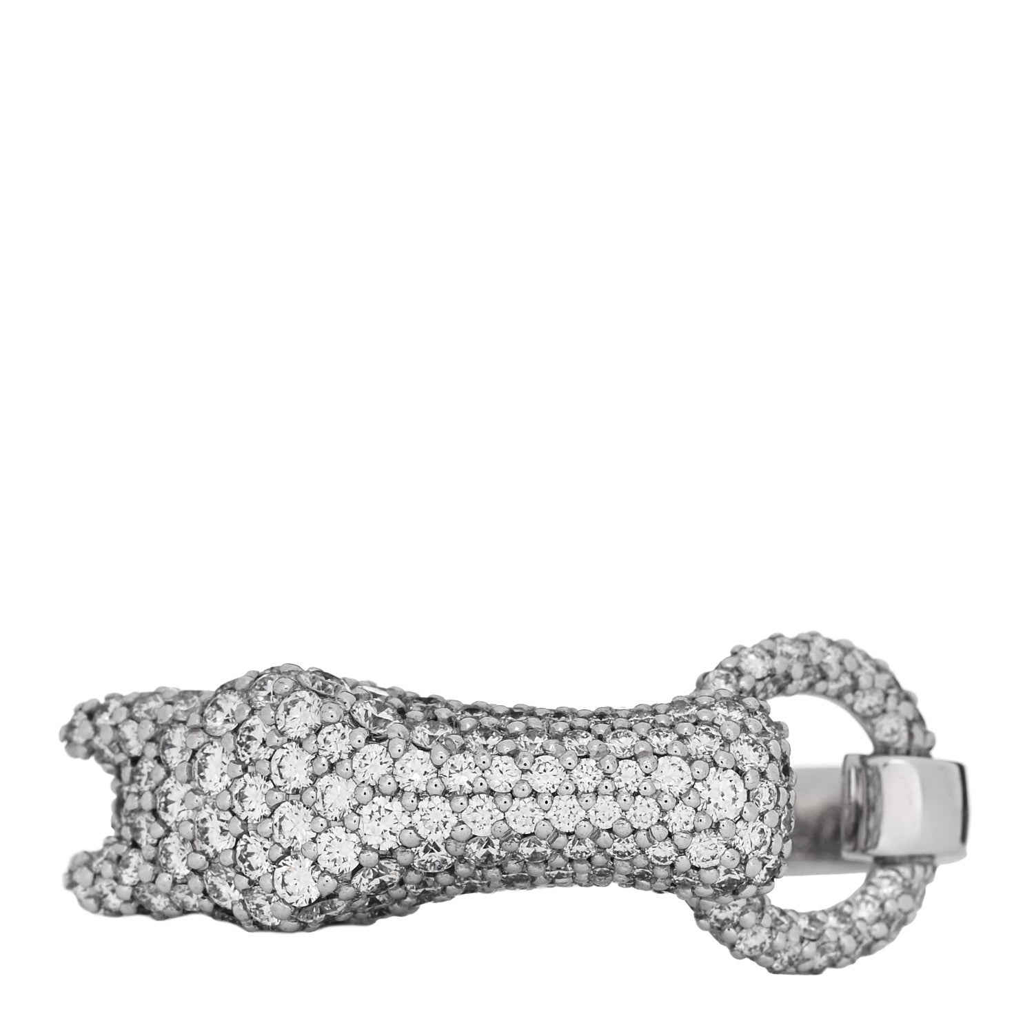 18K White Gold Diamond Galop Ring 52 6 — view 3