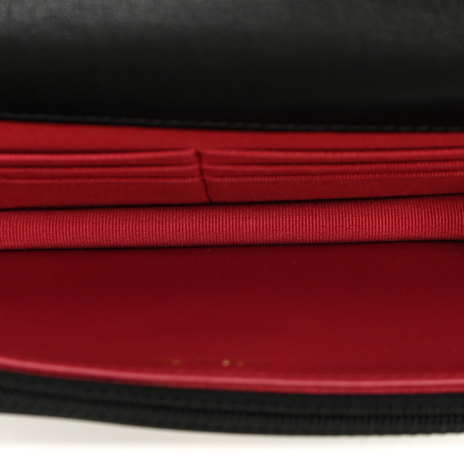 Lambskin Quilted Chanel 19 Wallet On Chain WOC Black — view 5