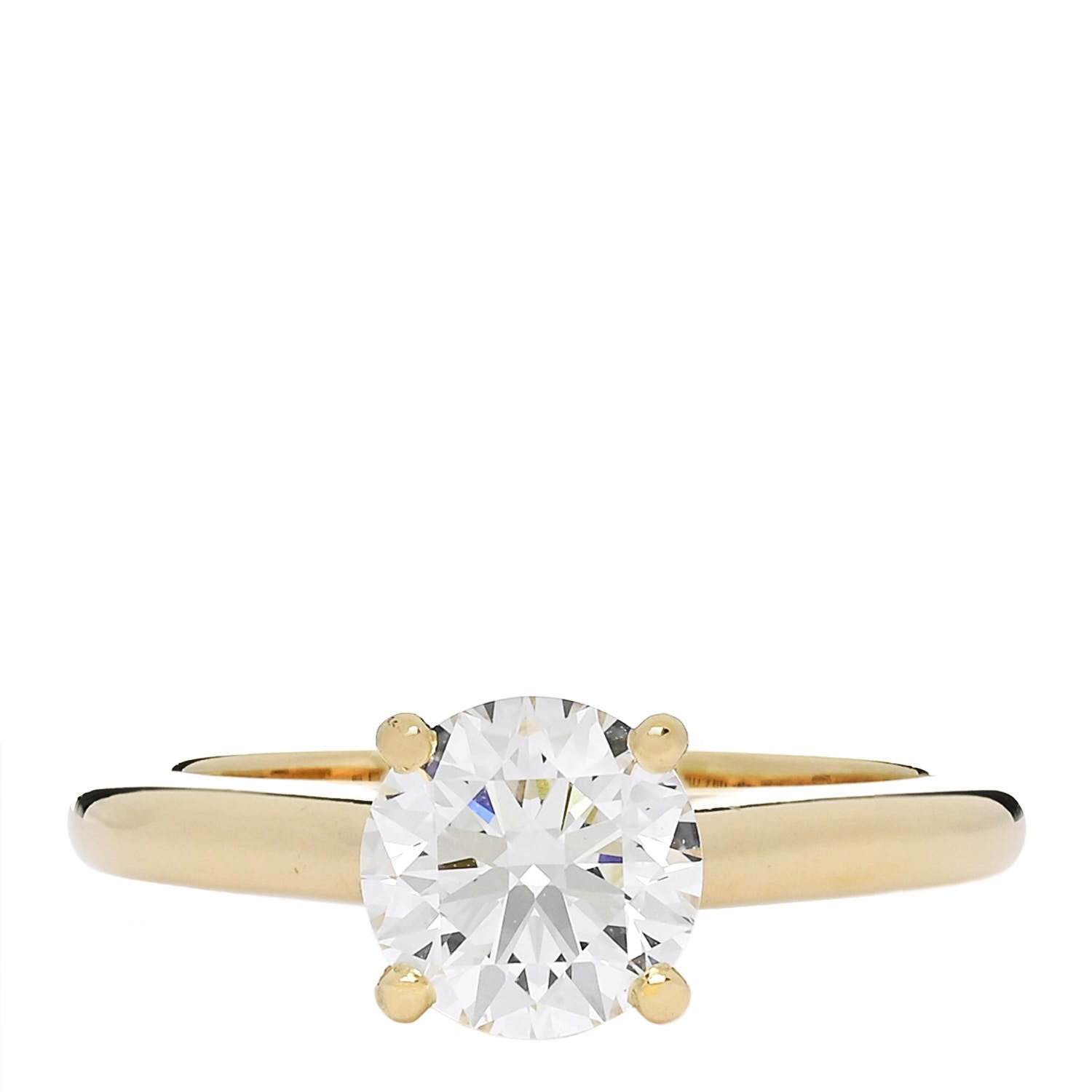 18K Yellow Gold Diamond 1.20ct 1895 Solitaire Engagement Ring 52 6