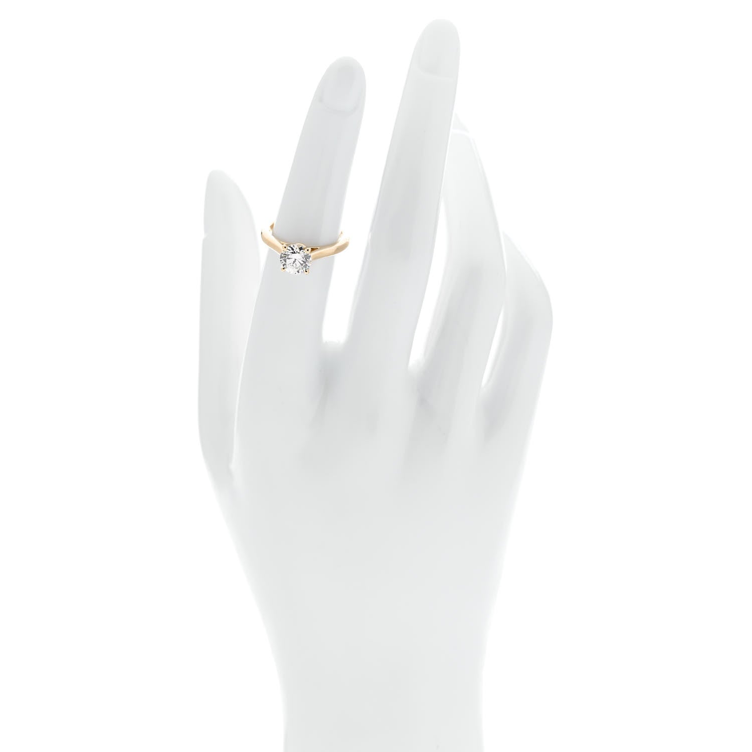 18K Yellow Gold Diamond 1.20ct 1895 Solitaire Engagement Ring 52 6 — view 2