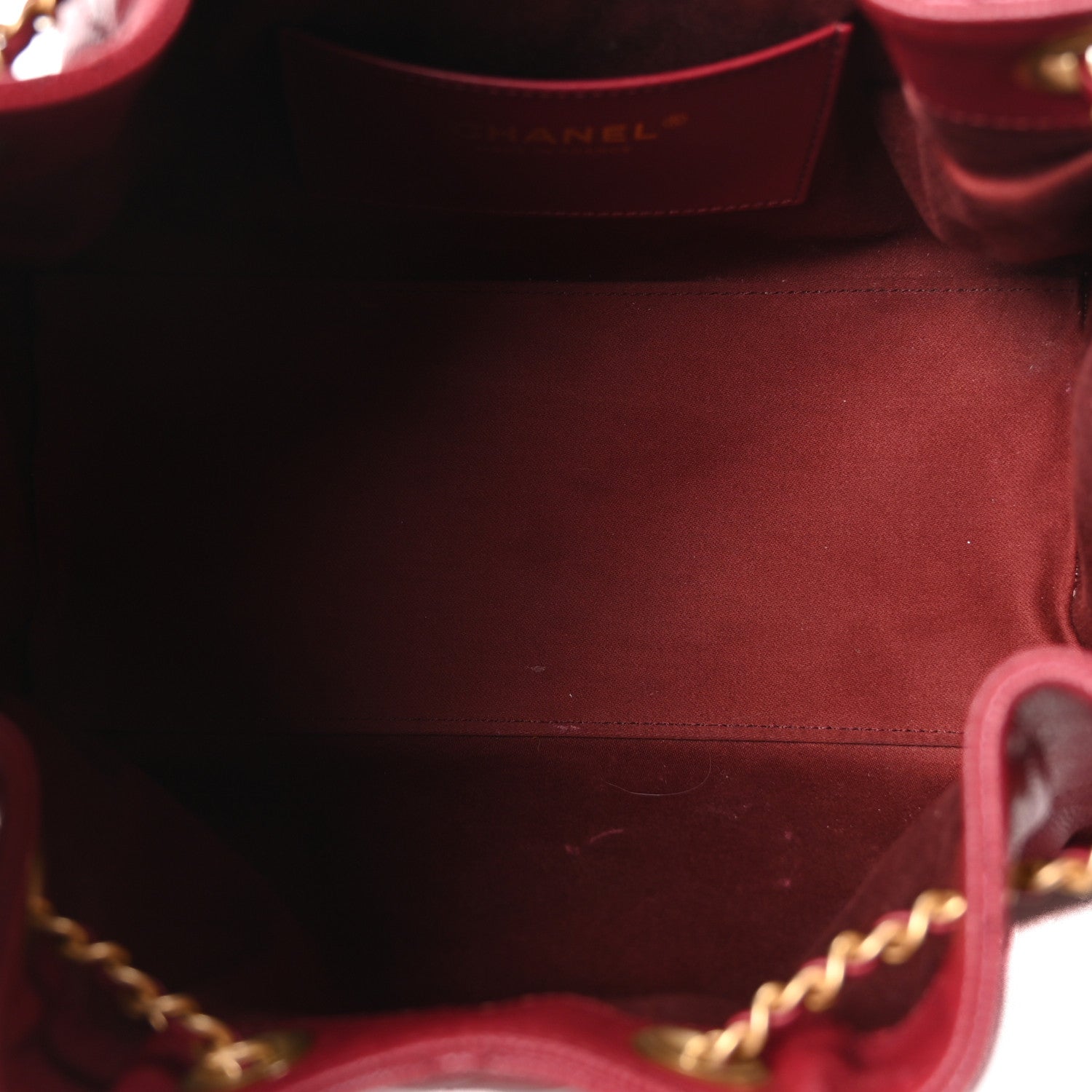 Caviar Quilted Small Chanel 25 Handbag Burgundy — view 5