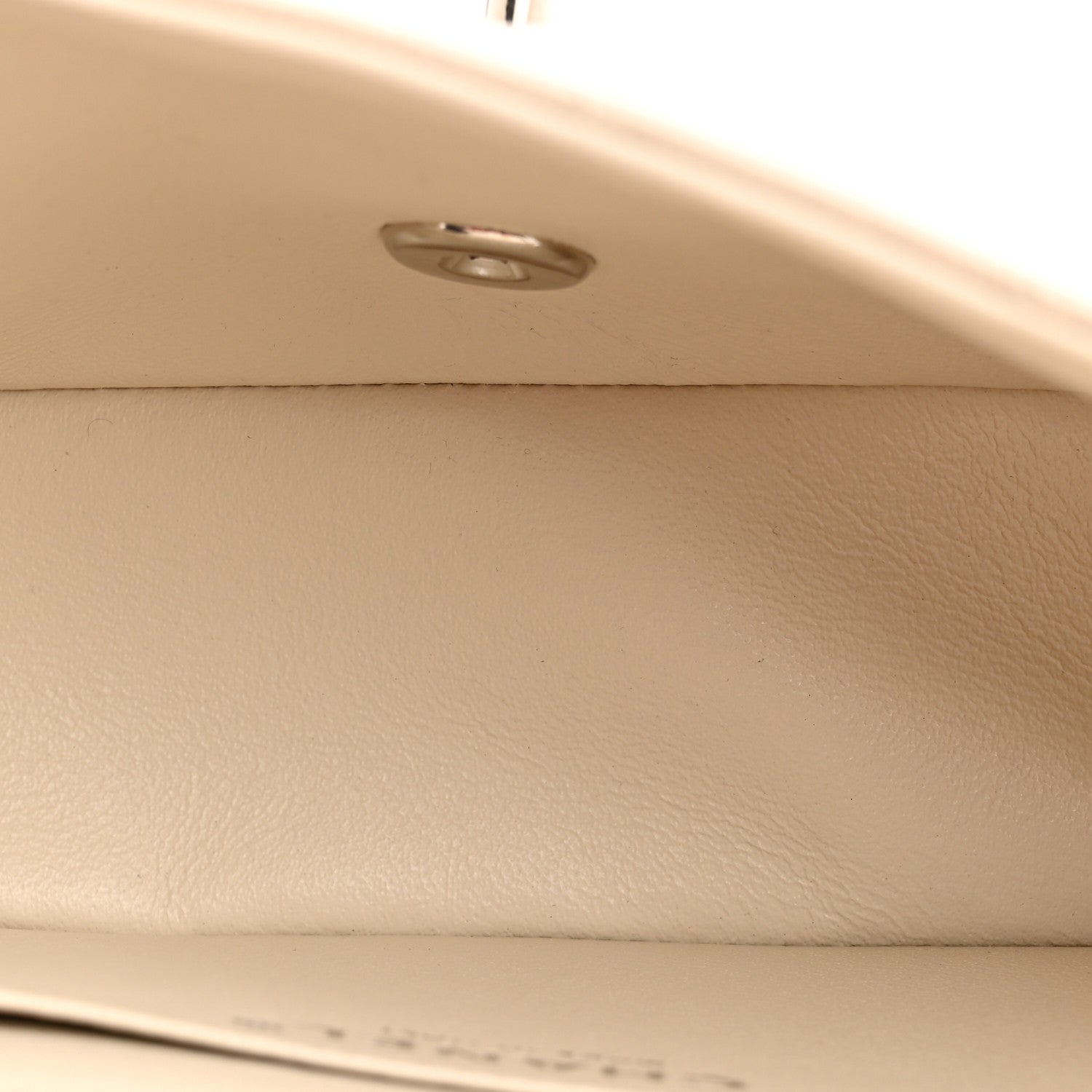 Caviar Quilted Mini Rectangular Flap Light Beige — view 5