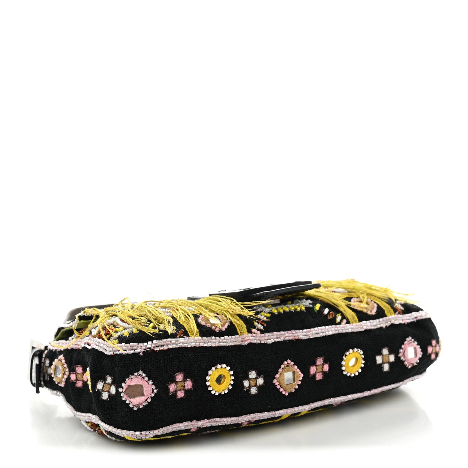 Canvas Beaded Baguette Black Multicolor — view 4