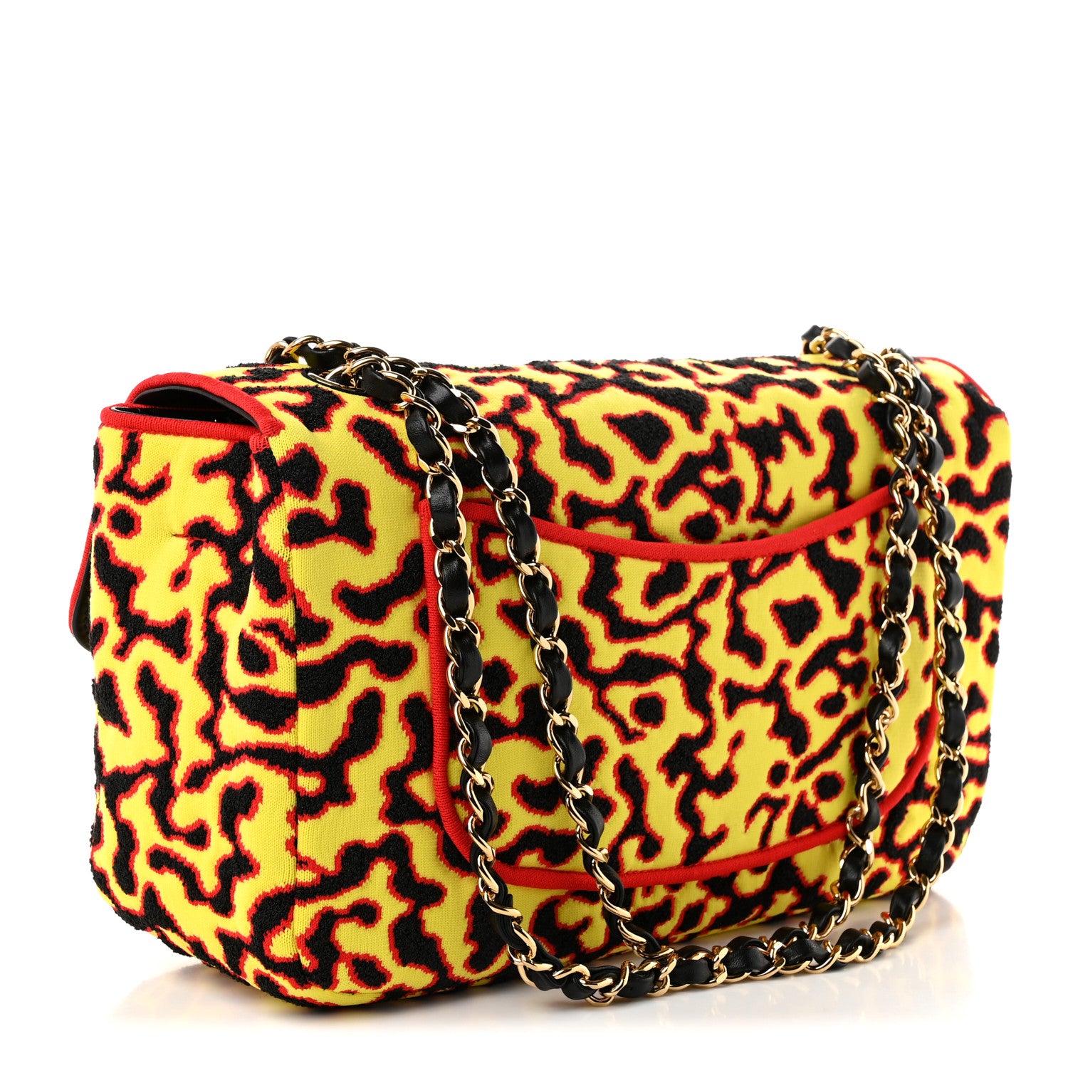 Mixed Fibers Magma Maxi Flap Yellow Black Red — view 3