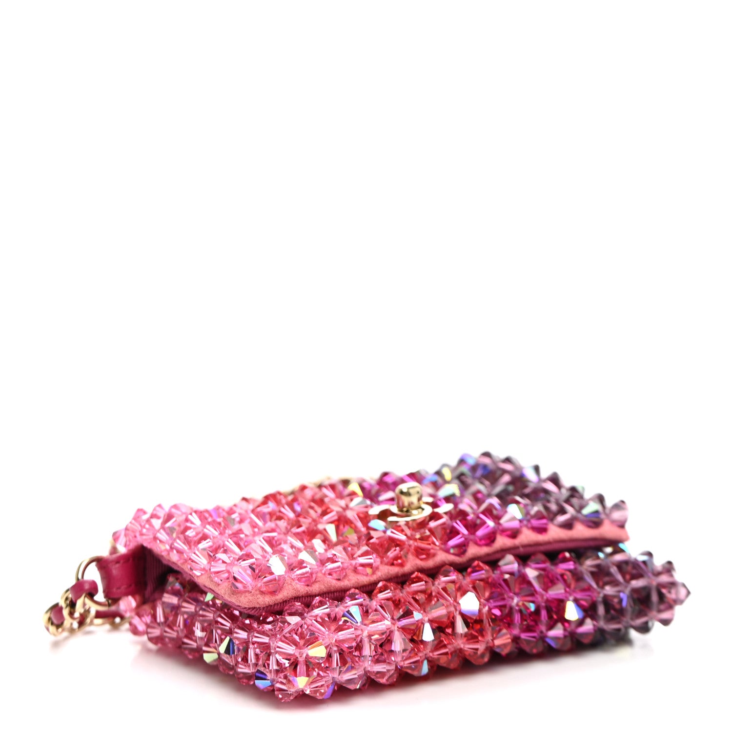 Crystal Mini Flap Pink Purple — view 4