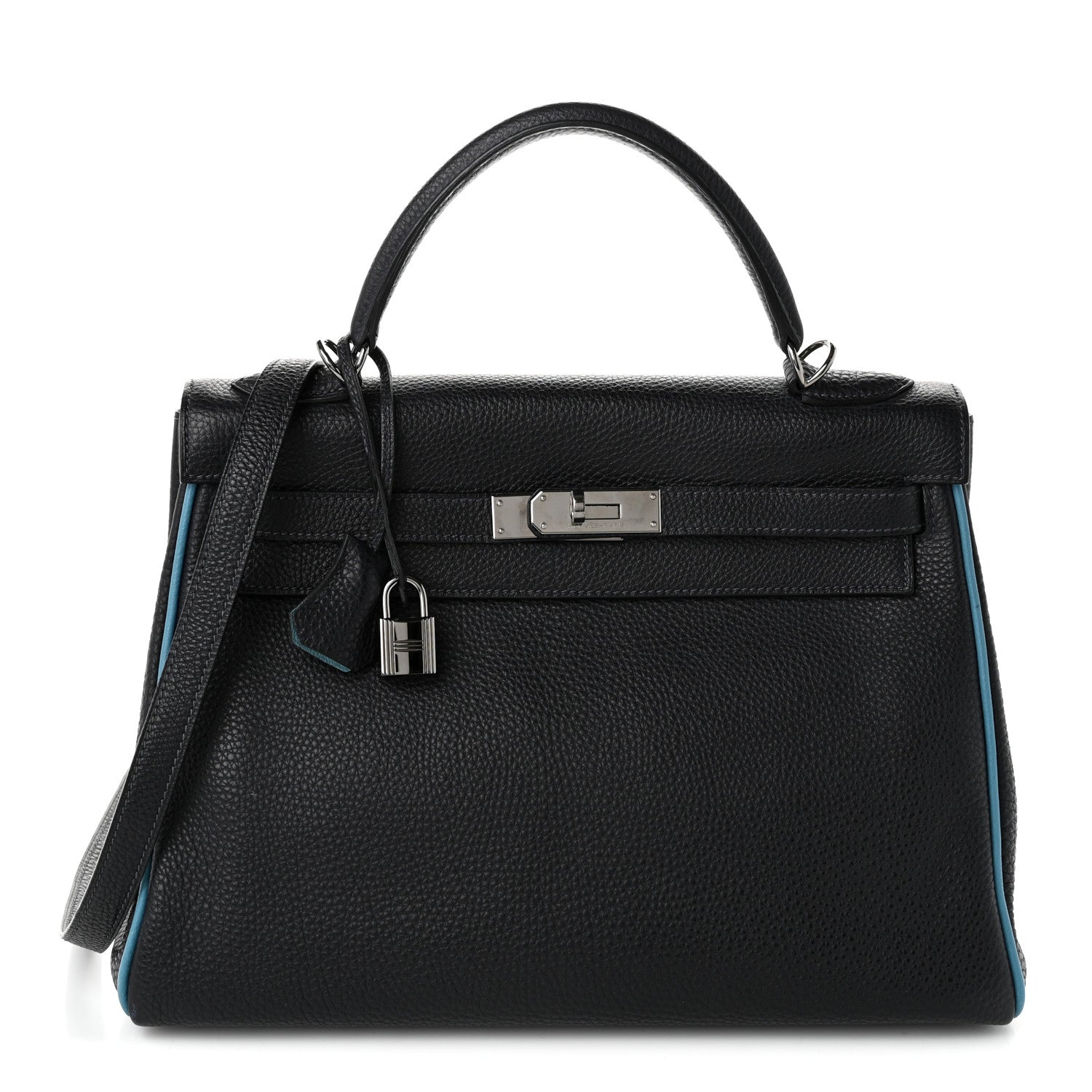 Togo Bi-Color Kelly Retourne 32 Indigo Blue Jean