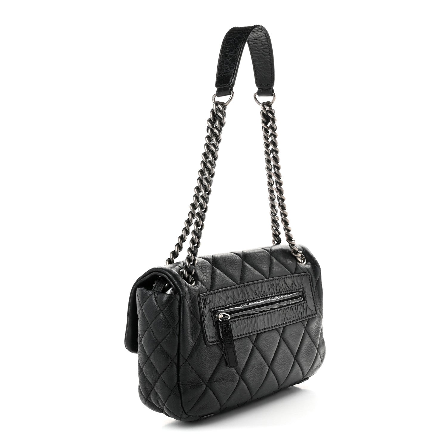 Caviar Quilted Coco Casual Flap Black — view 3
