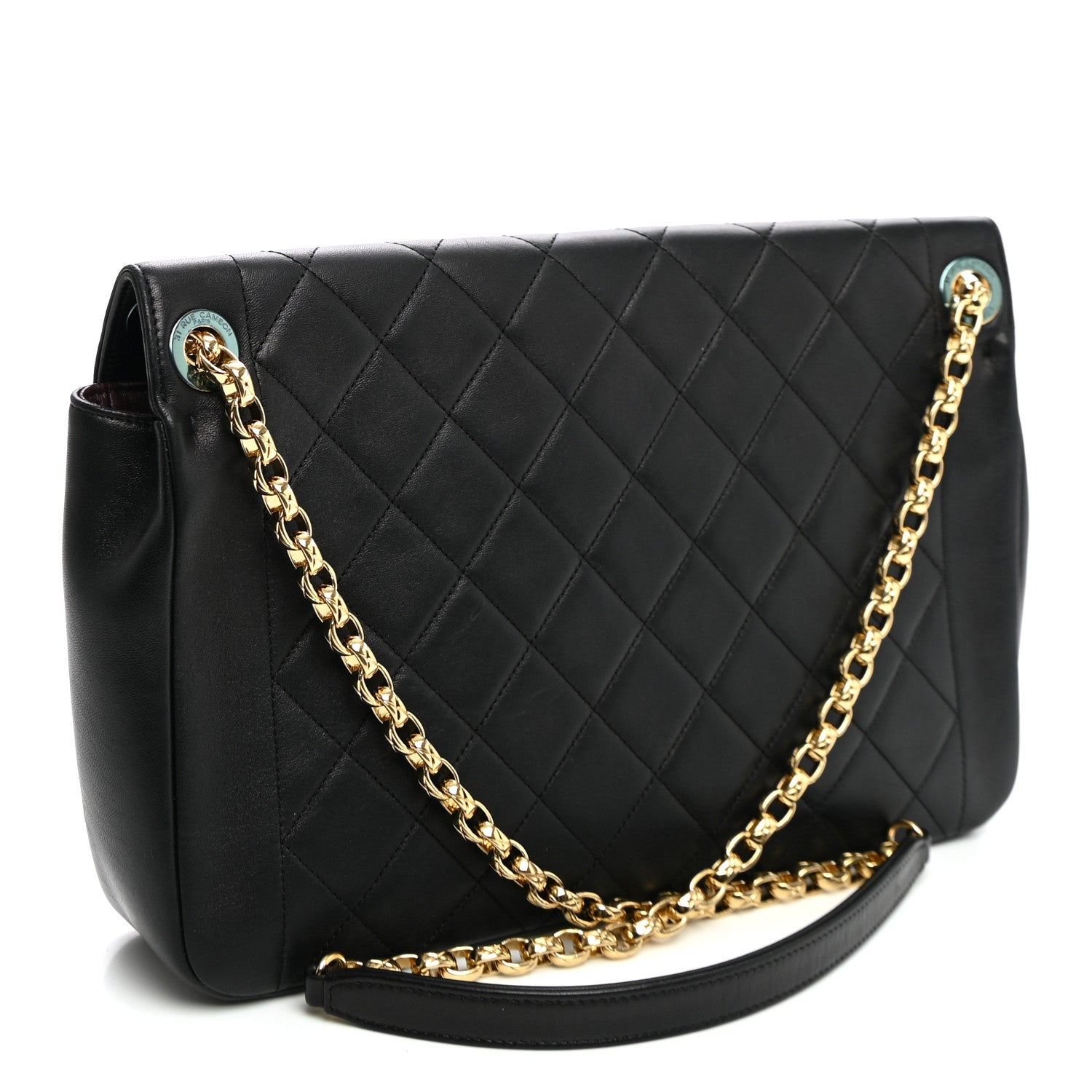 Lambskin Quilted Large Chic With Me Flap Black — view 3