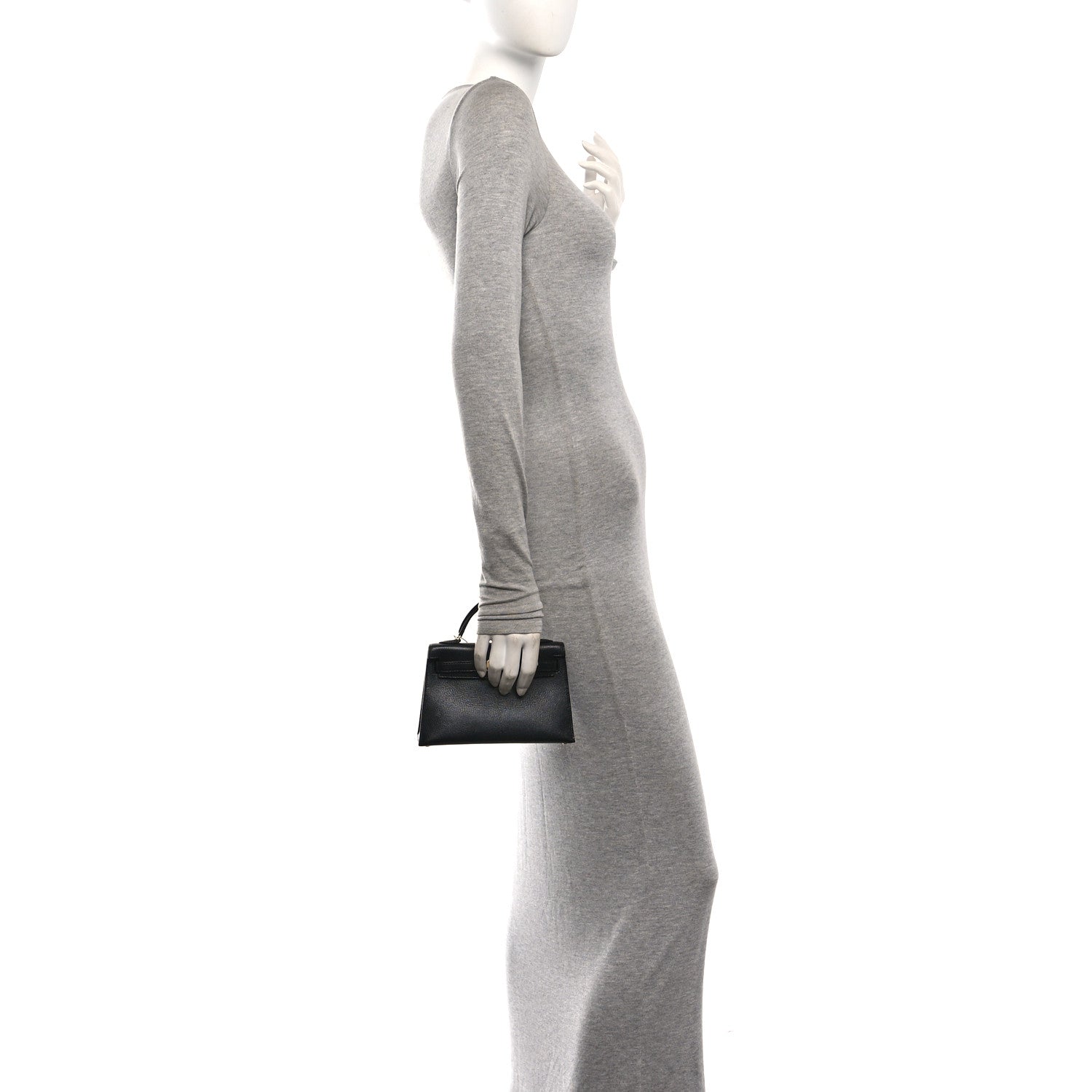 Chevre Chamkila Mini Kelly Sellier 20 Black — view 2