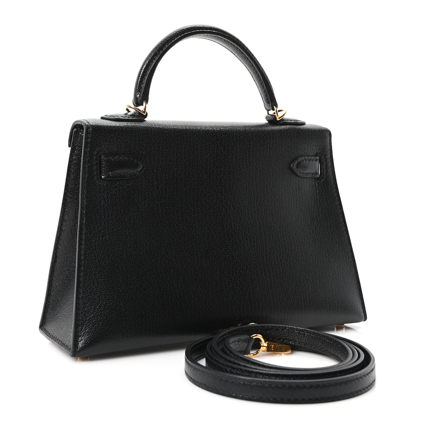 Chevre Chamkila Mini Kelly Sellier 20 Black — view 3