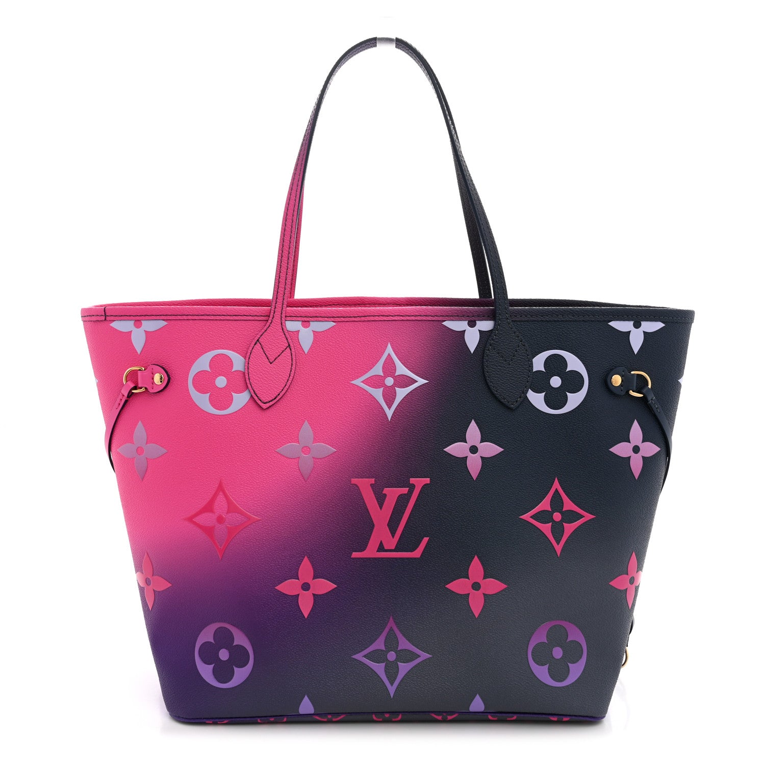 Monogram Giant Spring In The City Neverfull MM Midnight Fuchsia