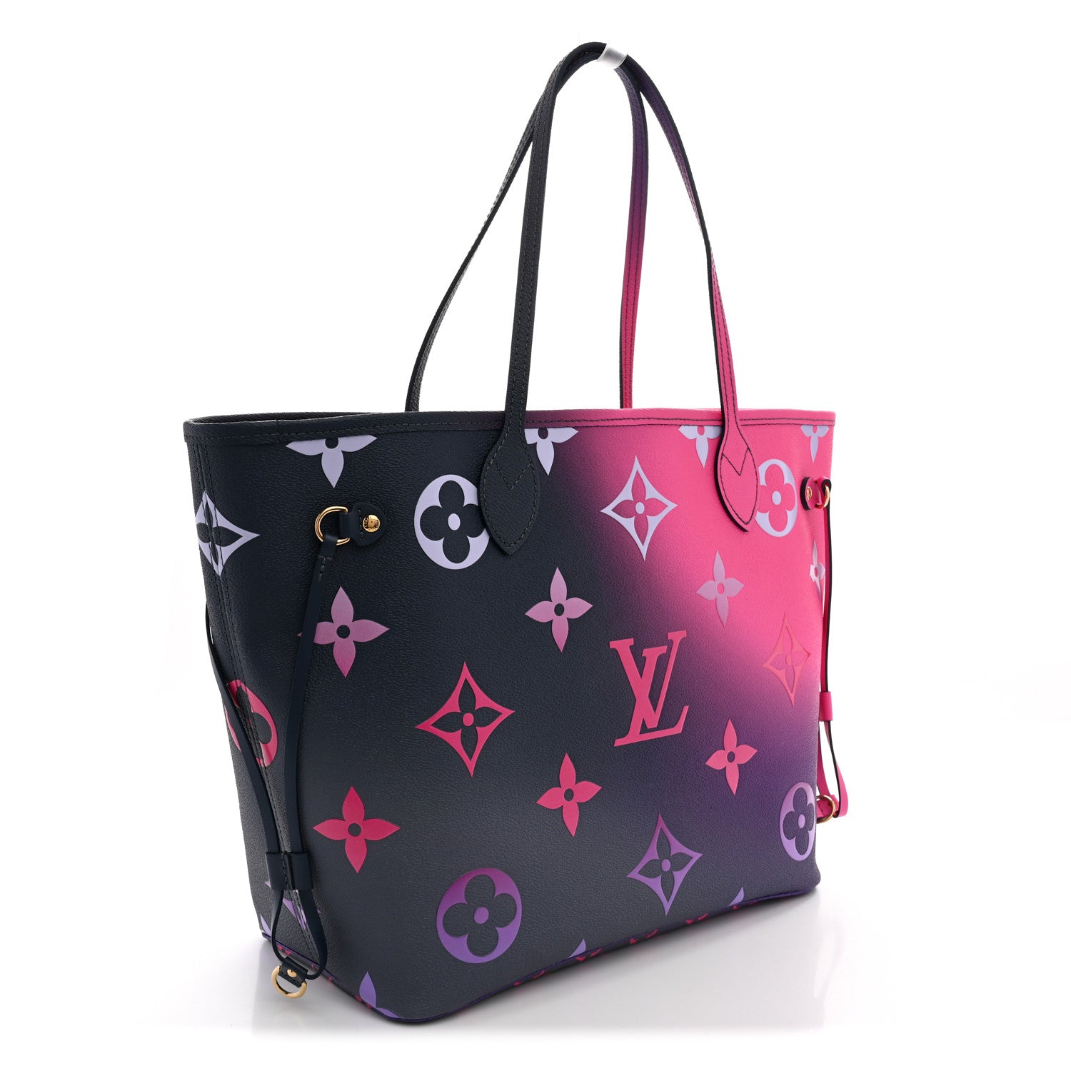 Monogram Giant Spring In The City Neverfull MM Midnight Fuchsia — view 4