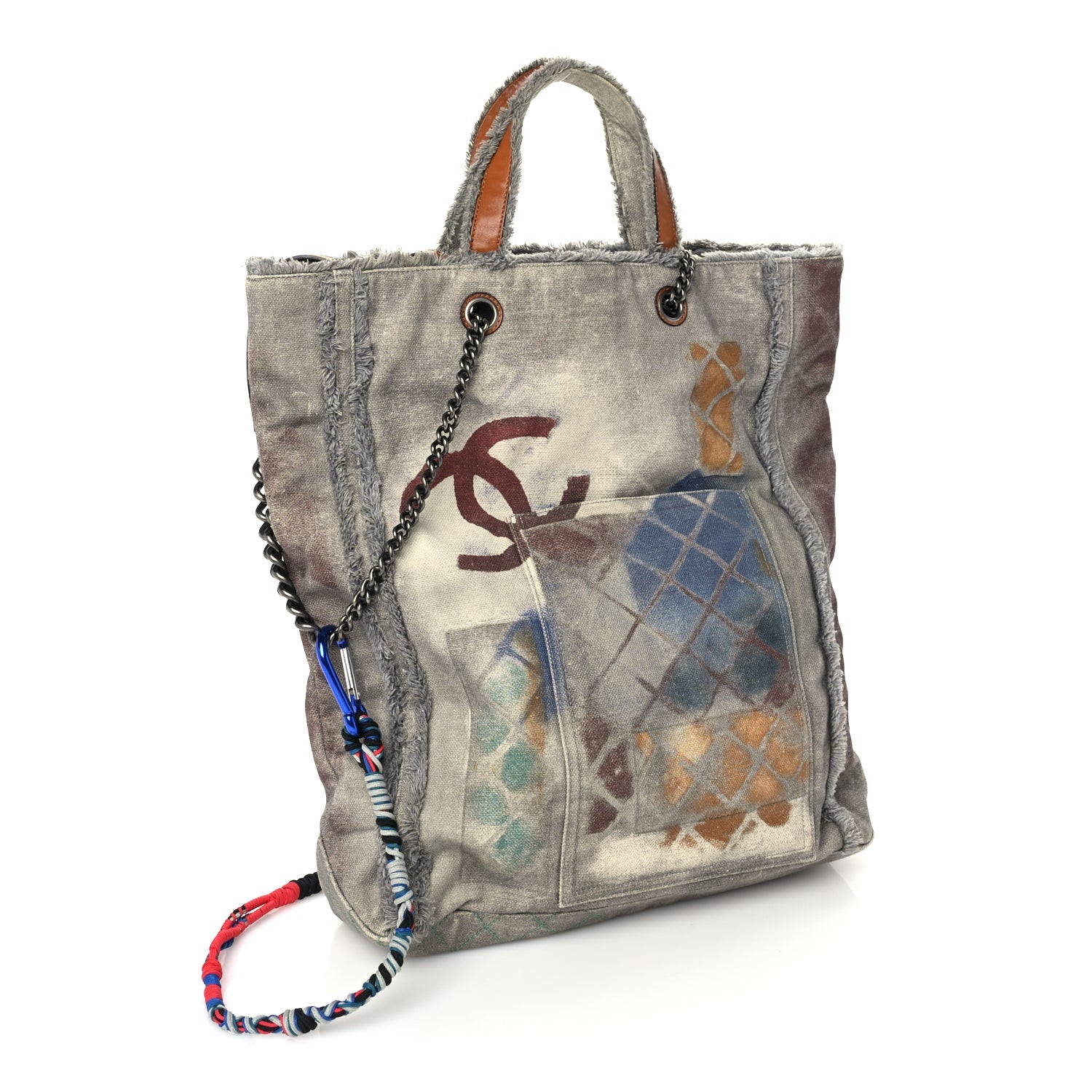 Canvas Large Graffiti Tote Grey — view 2
