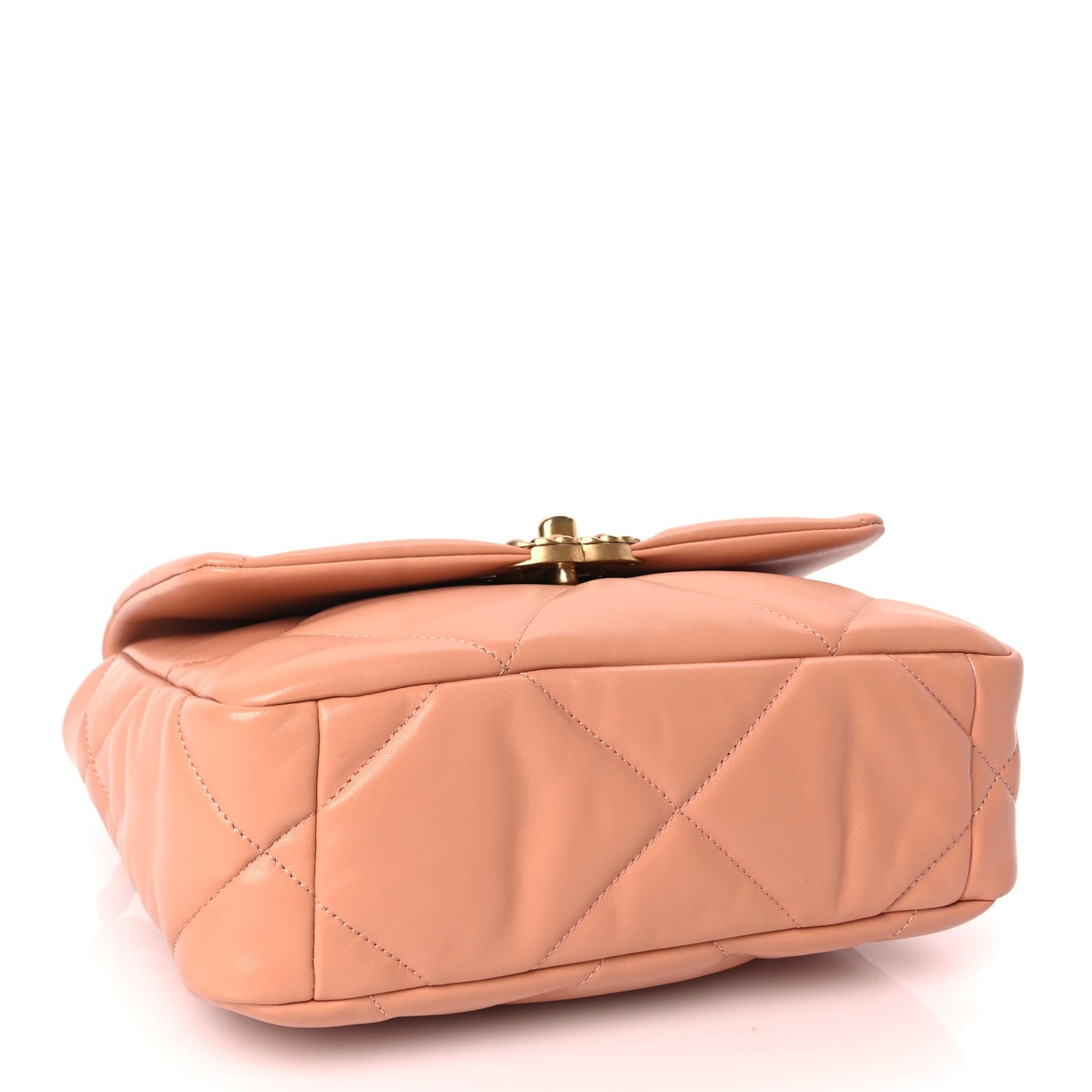 Lambskin Quilted Medium 19 Flap Beige — view 3